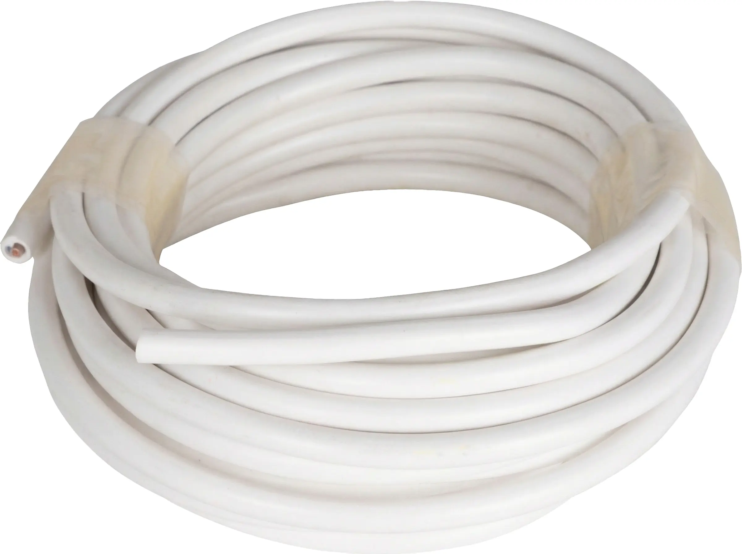 Schlauchleitung H03VV-F 2 x 0,75 - 5 Meter, weiß