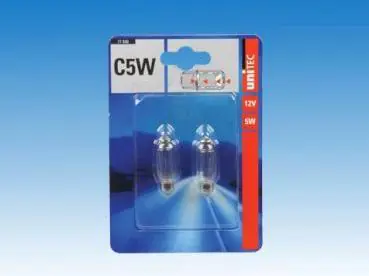 Unitec Soffittenlampe C5W 12V 5W 2 Stück Unitec Soffittenlampe C5W 12V 5W 2 Stück