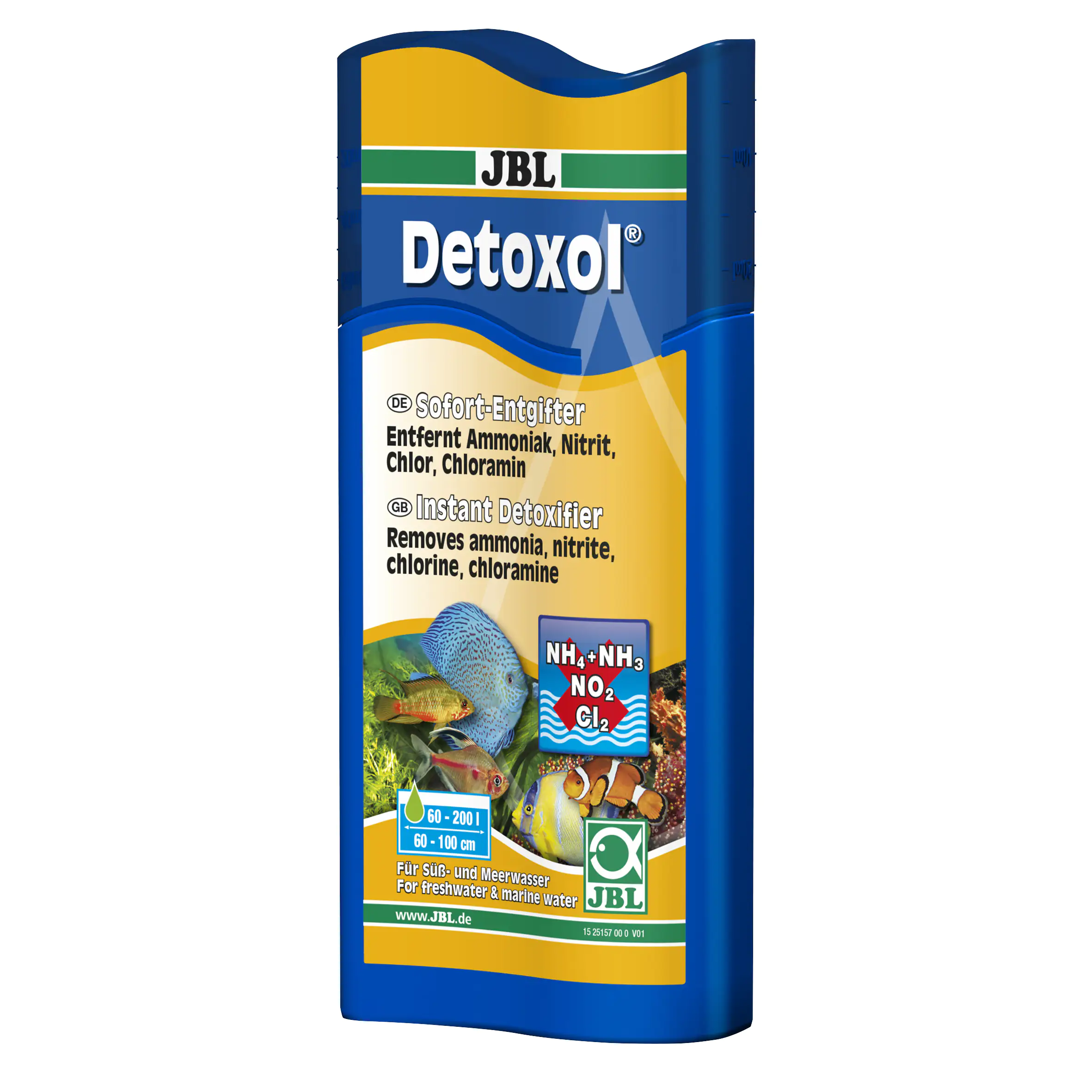 4014162251572 JBL Detoxol 250ml Sofort-Entgifter für gesundes Aquarienwasser
