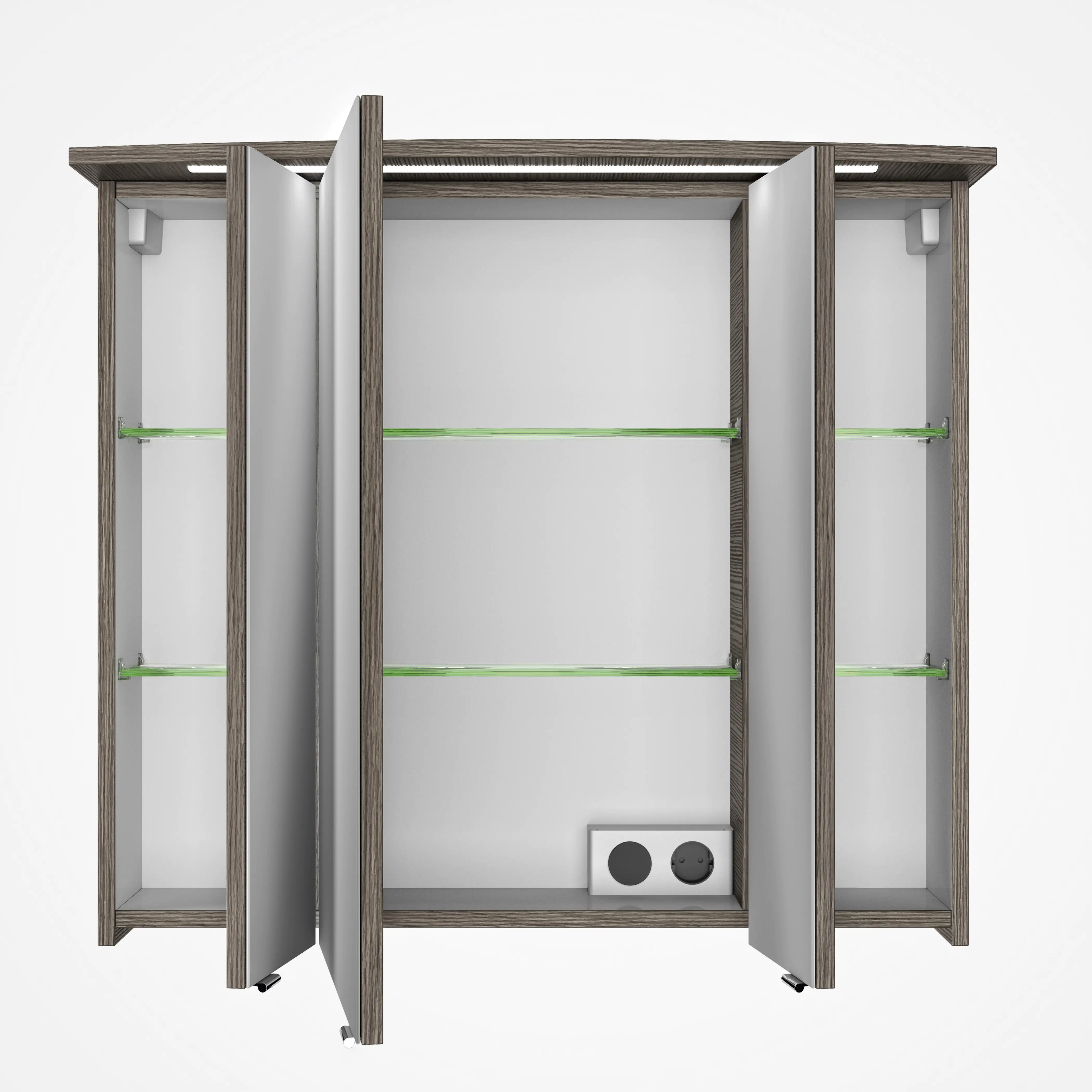 Pelipal Spiegelschrank Fokus 4010 Graphit Struktur quer, Breite 820 mm