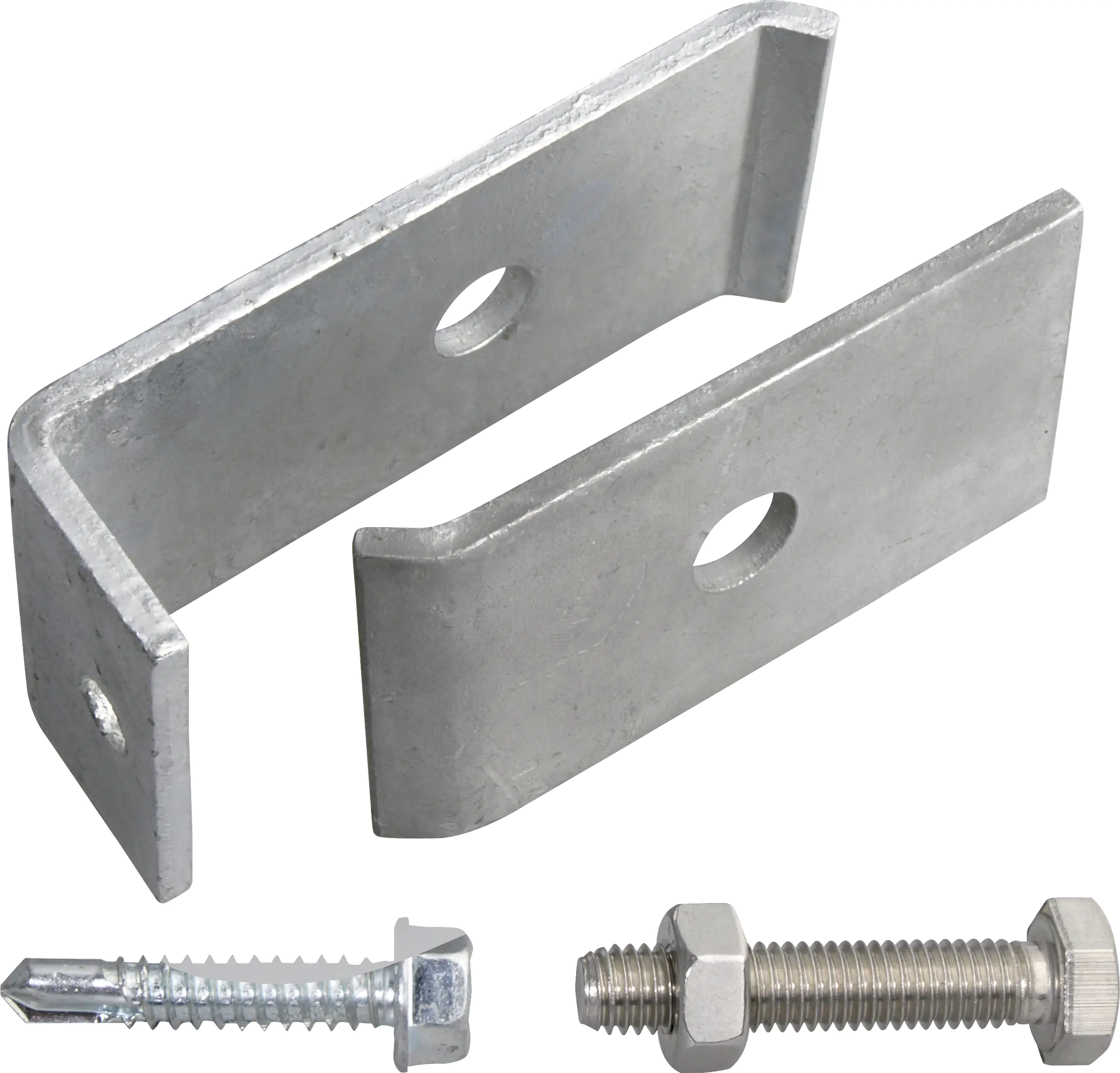 Alberts Befestigungsset Gittermatten an Mauern Pfosten feuerverzinkt 5 Stk