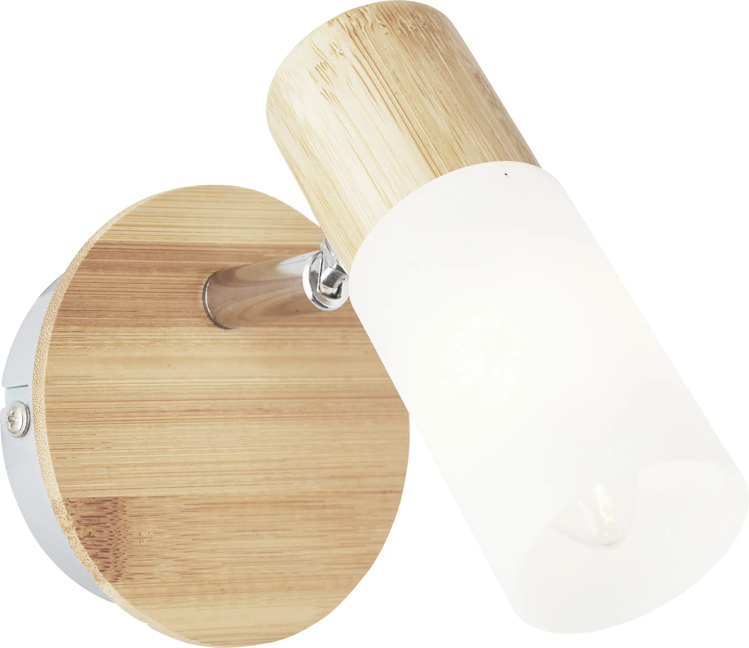 Brilliant 1er Spot Babsan holz hell-weiß 11,5 x 10 cm E14 Brilliant 1er Spot Babsan holz hell-weiß 11,5 x 10 cm E14