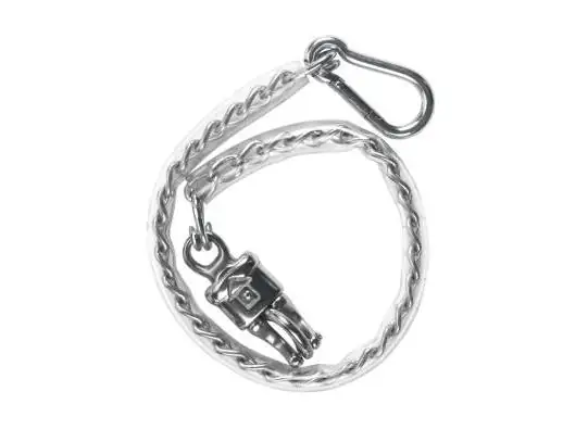 Kerbl Pferde-Anbindekette Panikhaken und Karabiner