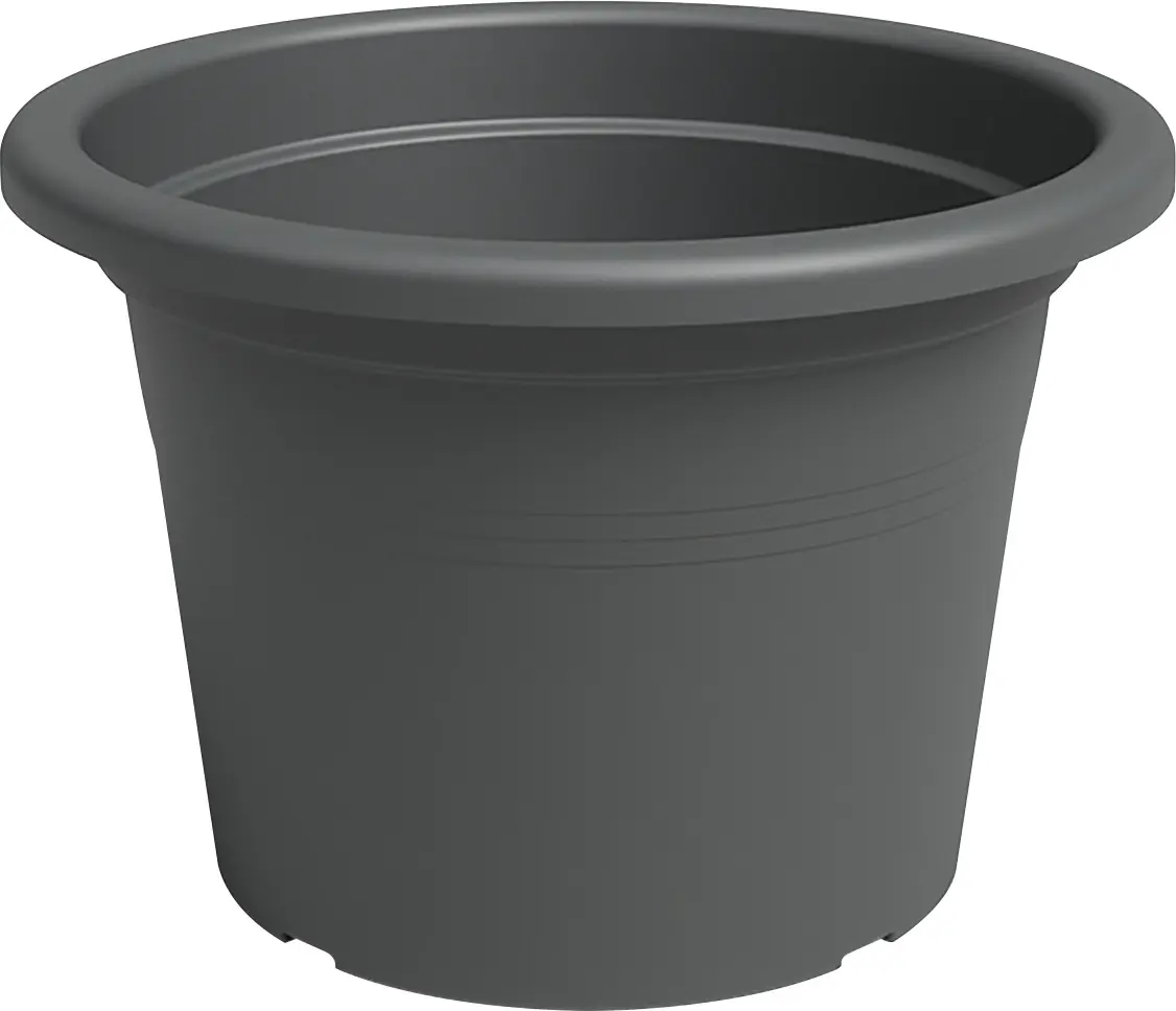 Artevasi Pflanztopf Venezia Cilindro Kunststoff anthrazit matt Ø 40 x 28 cm