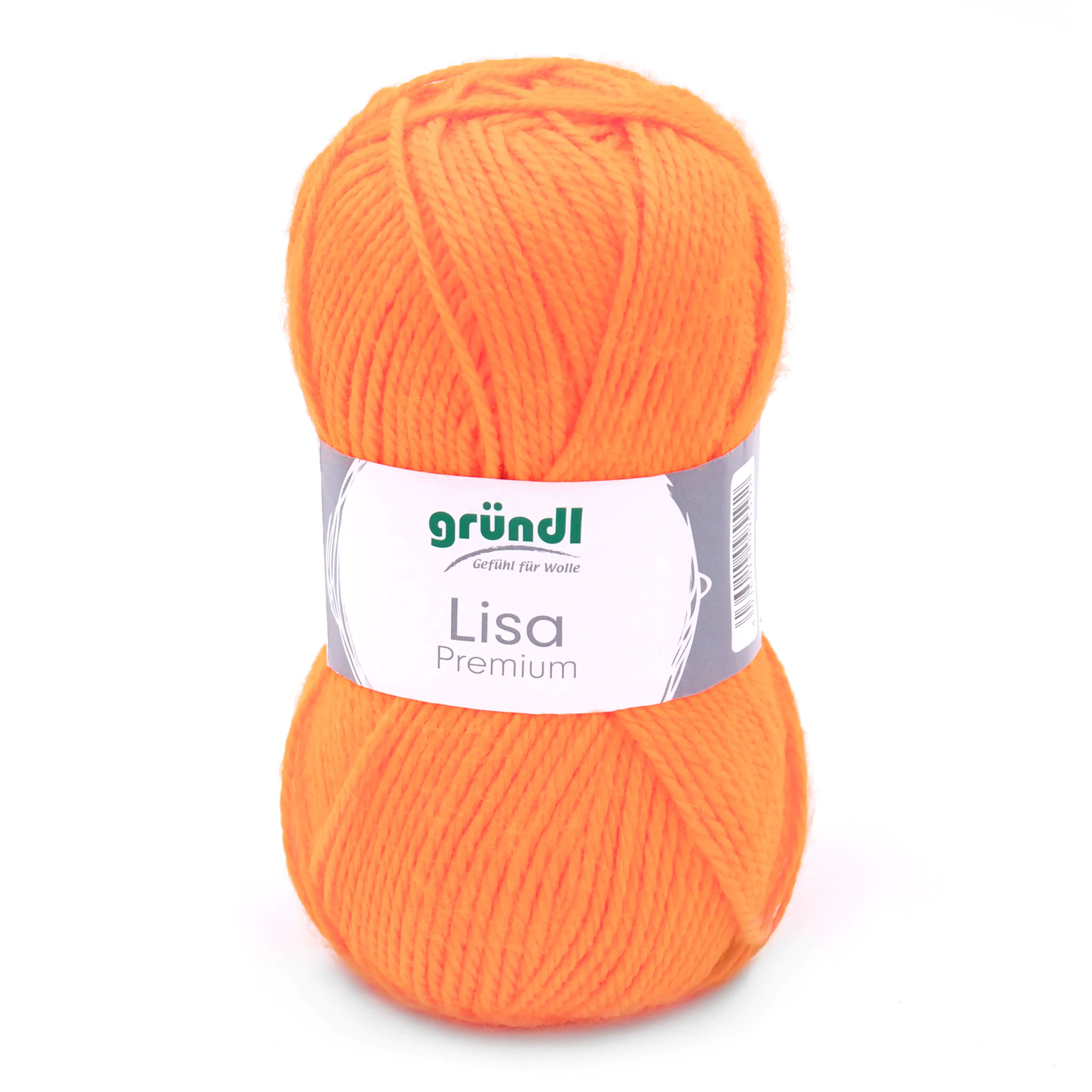 Gründl Wolle Lisa Premium uni 50 g neonorange
