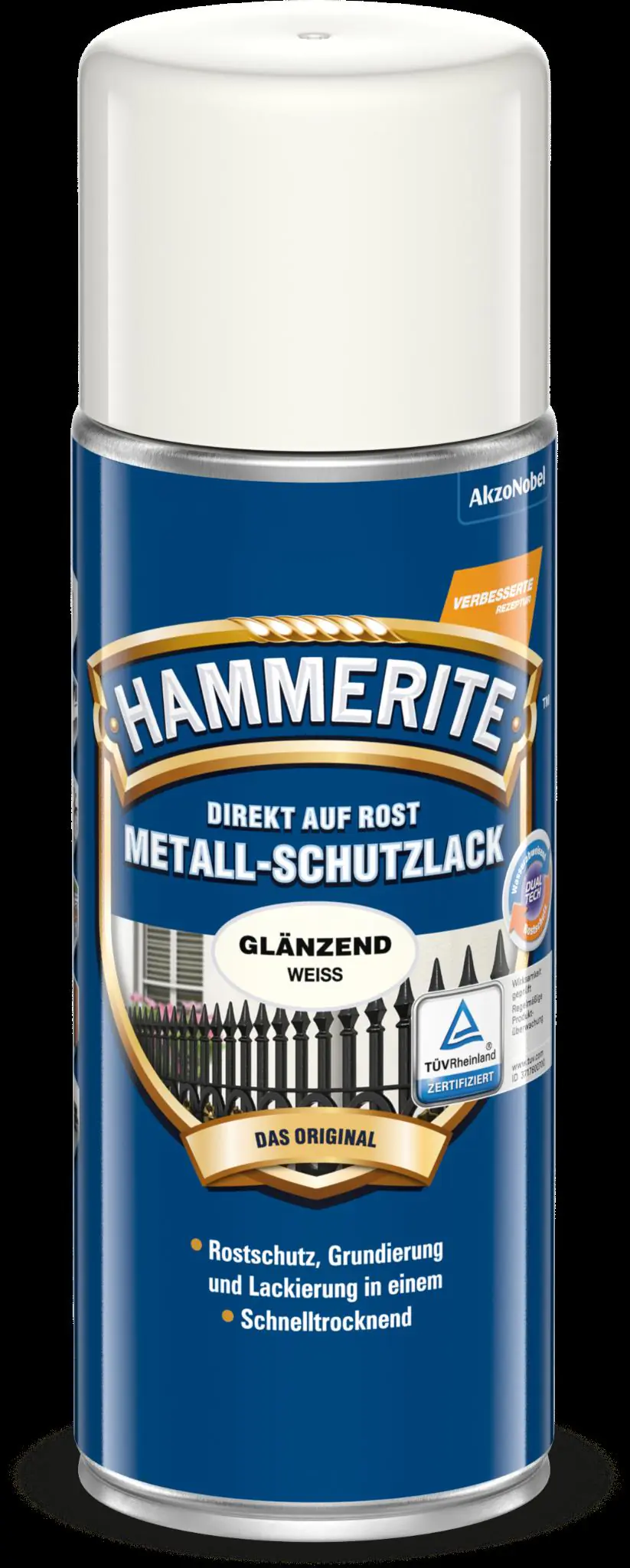 Hammerite Metall-Schutzlack Spray 400 ml weiß glänzend