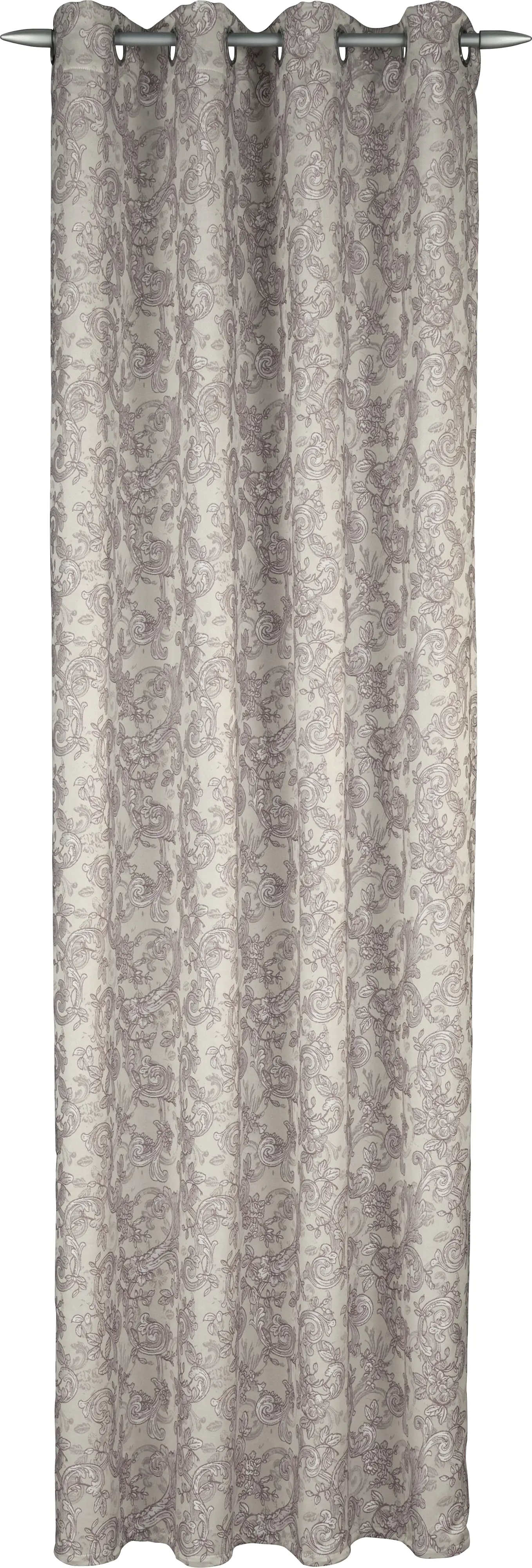 Neusser Collection Ösenschal Blätter rot, 135 x 245 cm