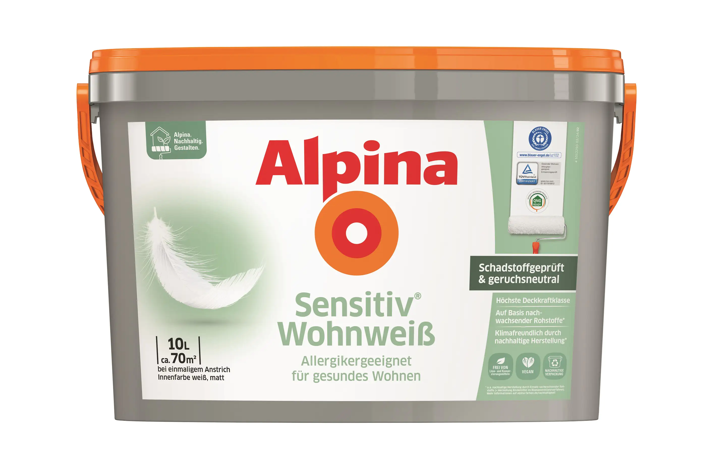 Alpina Sensitiv Wohnweiß 10 L  Alpina Sensitiv Wohnweiß 10 L