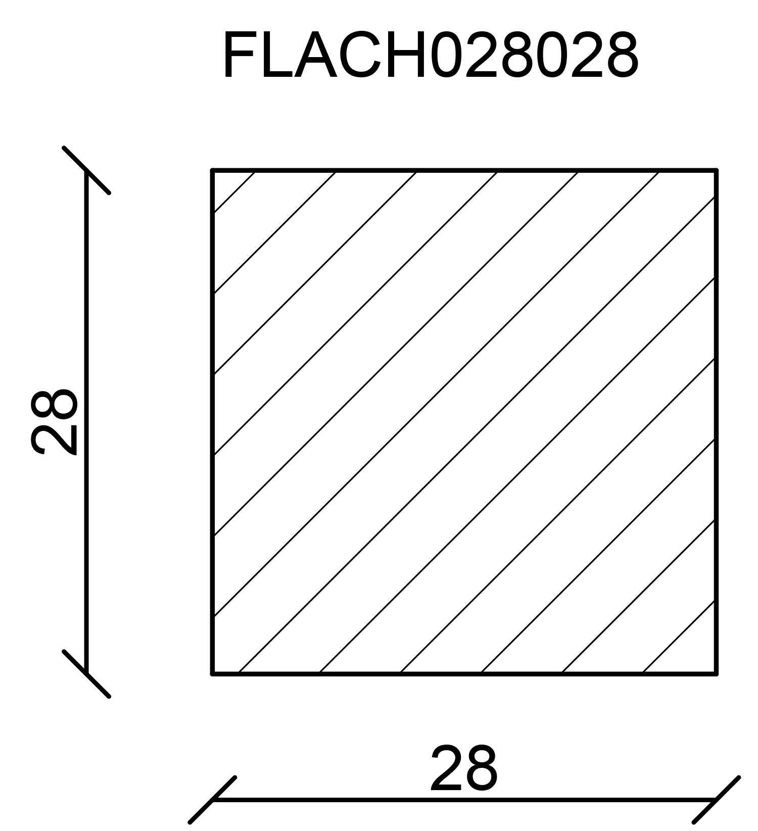 9003719067679_2765489 FN Neuhofer Flachleiste 200 cm 28 x 28 mm Lärche roh