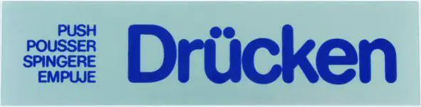 Conacord Klebeschild "Drücken" Conacord Klebeschild "Drücken"