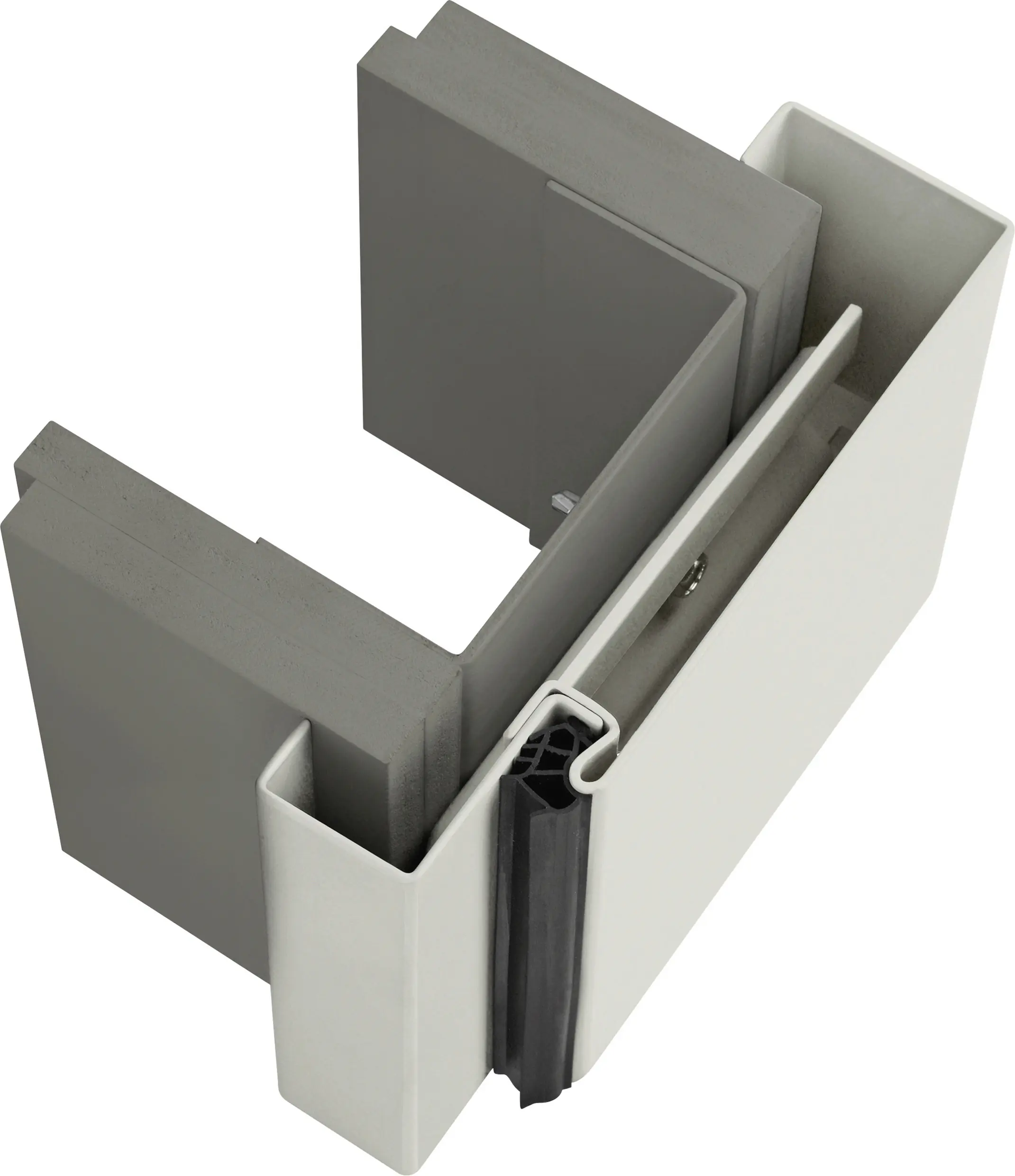 EcoStar Stahlumfassungszarge 2-schalig 87,5 x 212,5 cm MW 100 cm links/rechts