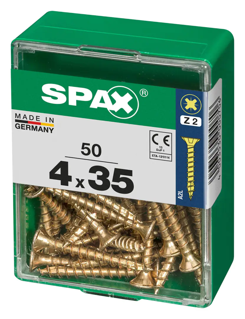 Spax Universalschrauben 4.0 x 35 mm PZ 2 - 50 Stk.