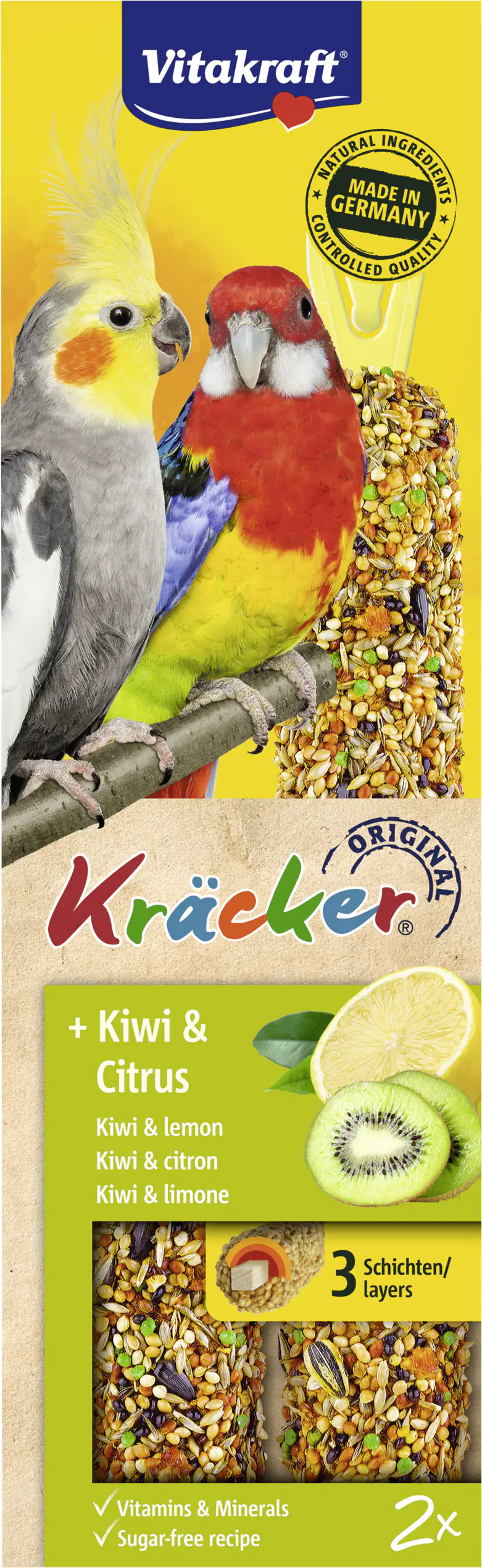 Vitakraft Kräcker® Kiwi & Citrus 2 Stück / 180 g