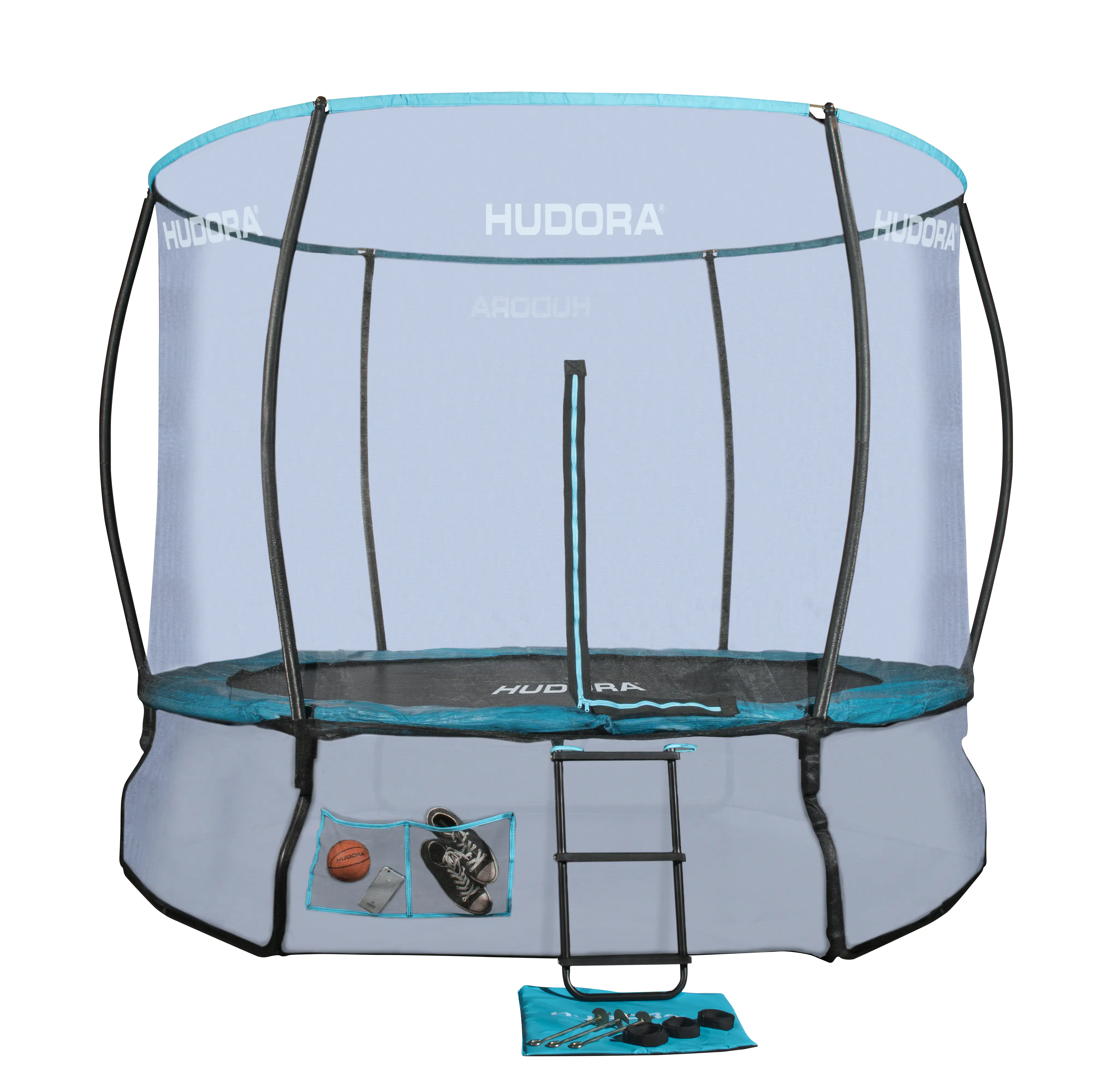 Hudora Fantastic Complete Trampolin 300 V mit Netz & Leiter Ø 300 cm