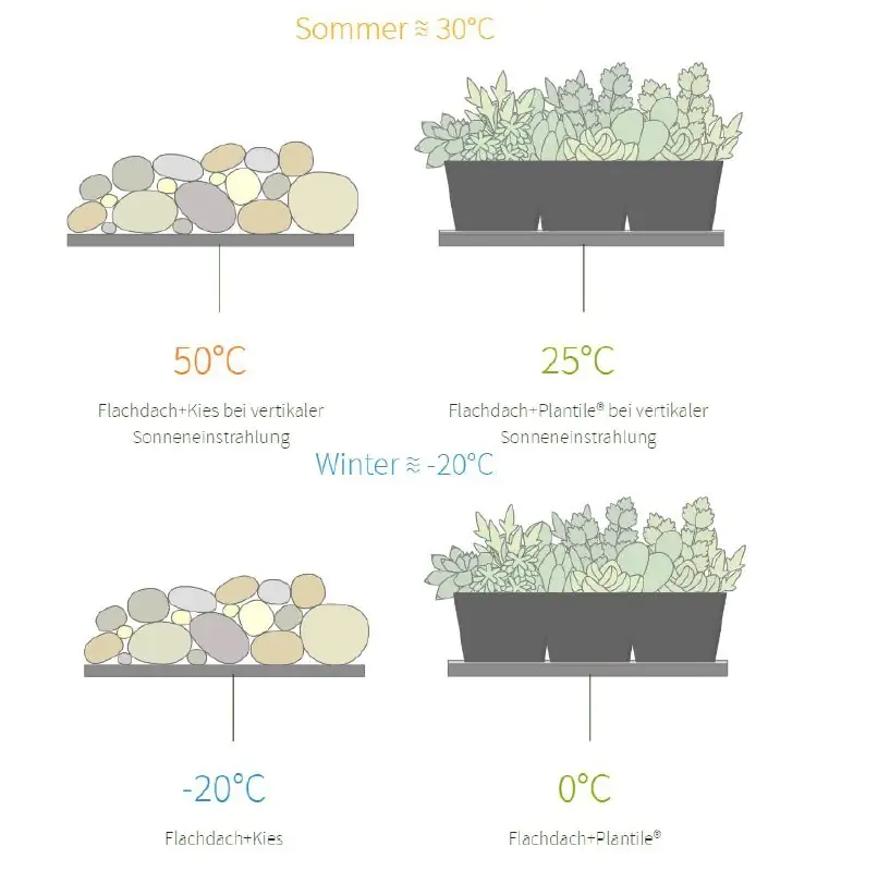 Dachbegrünung bis 25° Dachneigung 23 m² Dachbegrünung bis 25° Dachneigung 23 m²