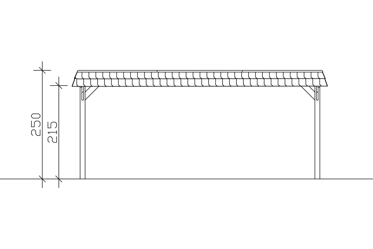 4018211034277_05 SKAN HOLZ Carport Spreewald 585 x 893 cm mit EPDM-Dach
