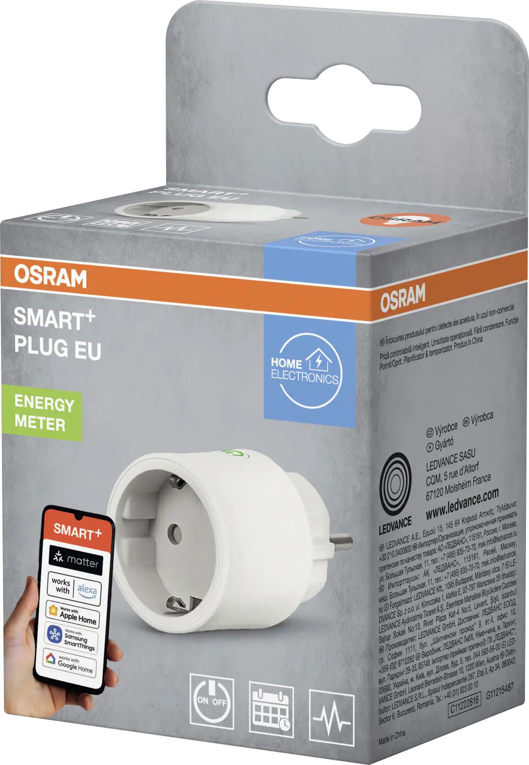 Osram Steckdose SMART+ WiFi Matter EU Weiß Osram Steckdose SMART+ WiFi Matter EU Weiß