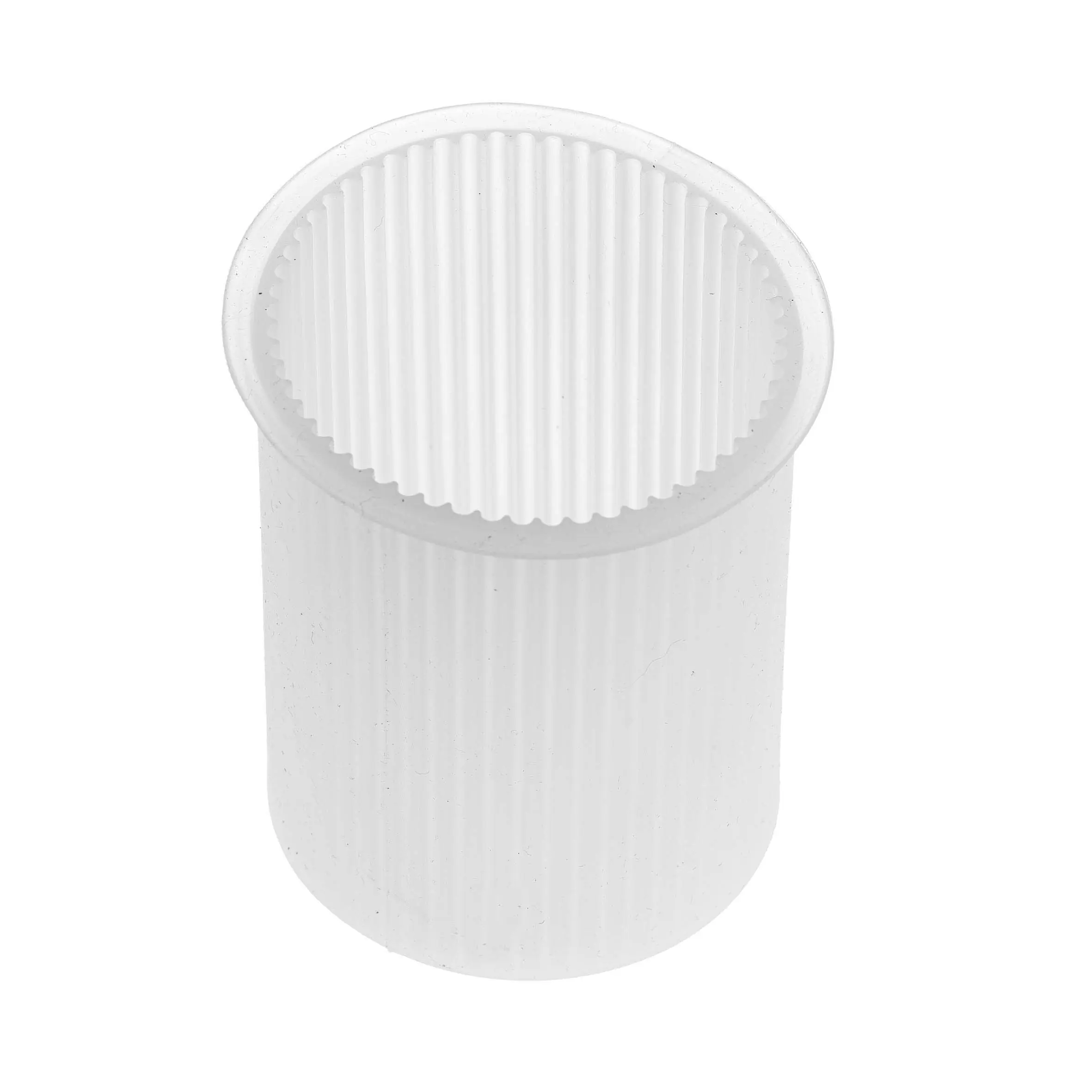 Glorex Kerzengießform aus Silikon Zylinder mit Rillen Ø 7 x 10,5 cm