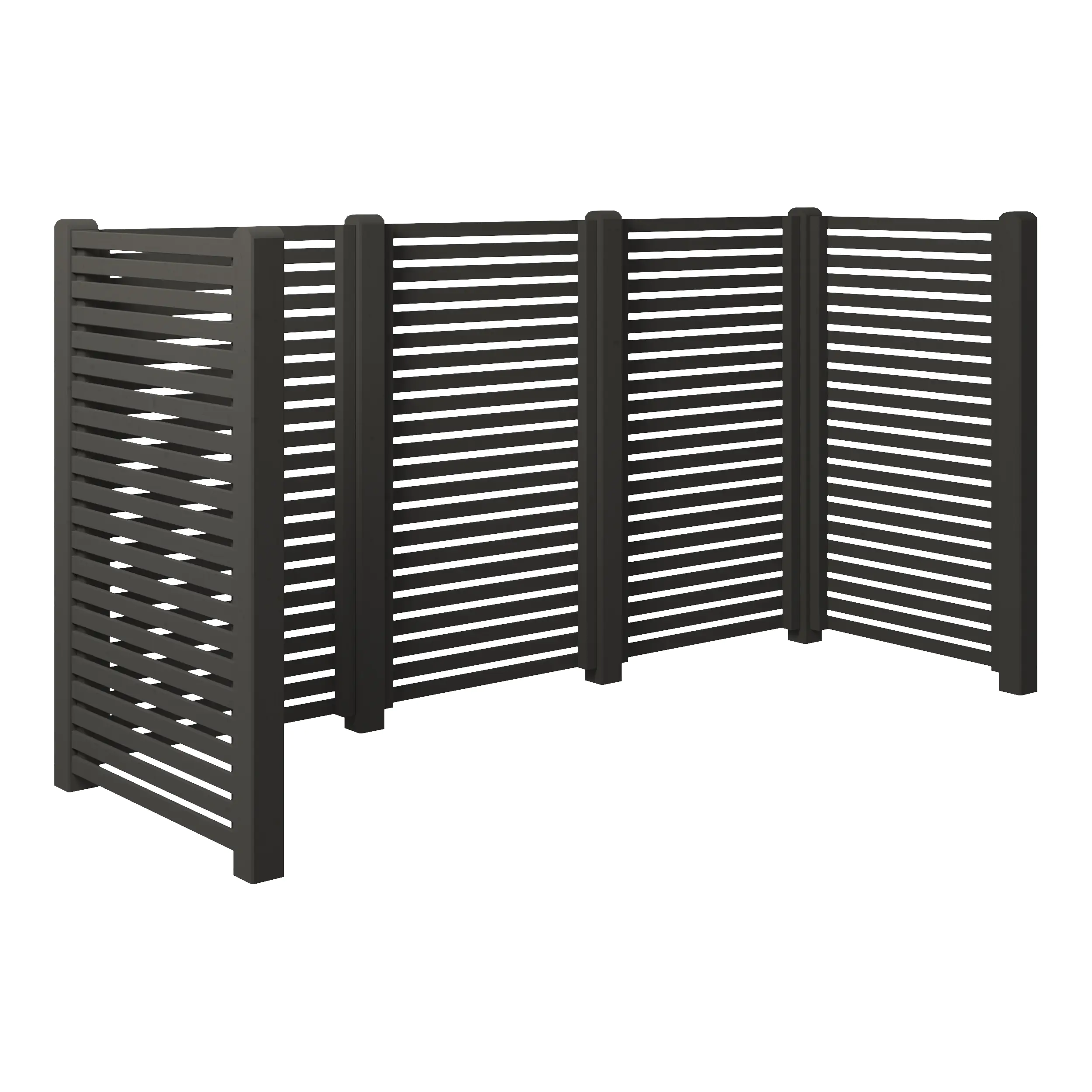 Plus Mülltonnenverkleidung Tokyo 281 x 100 x 148 cm umbragrau  Plus Mülltonnenverkleidung Tokyo 281 x 100 x 148 cm umbragrau