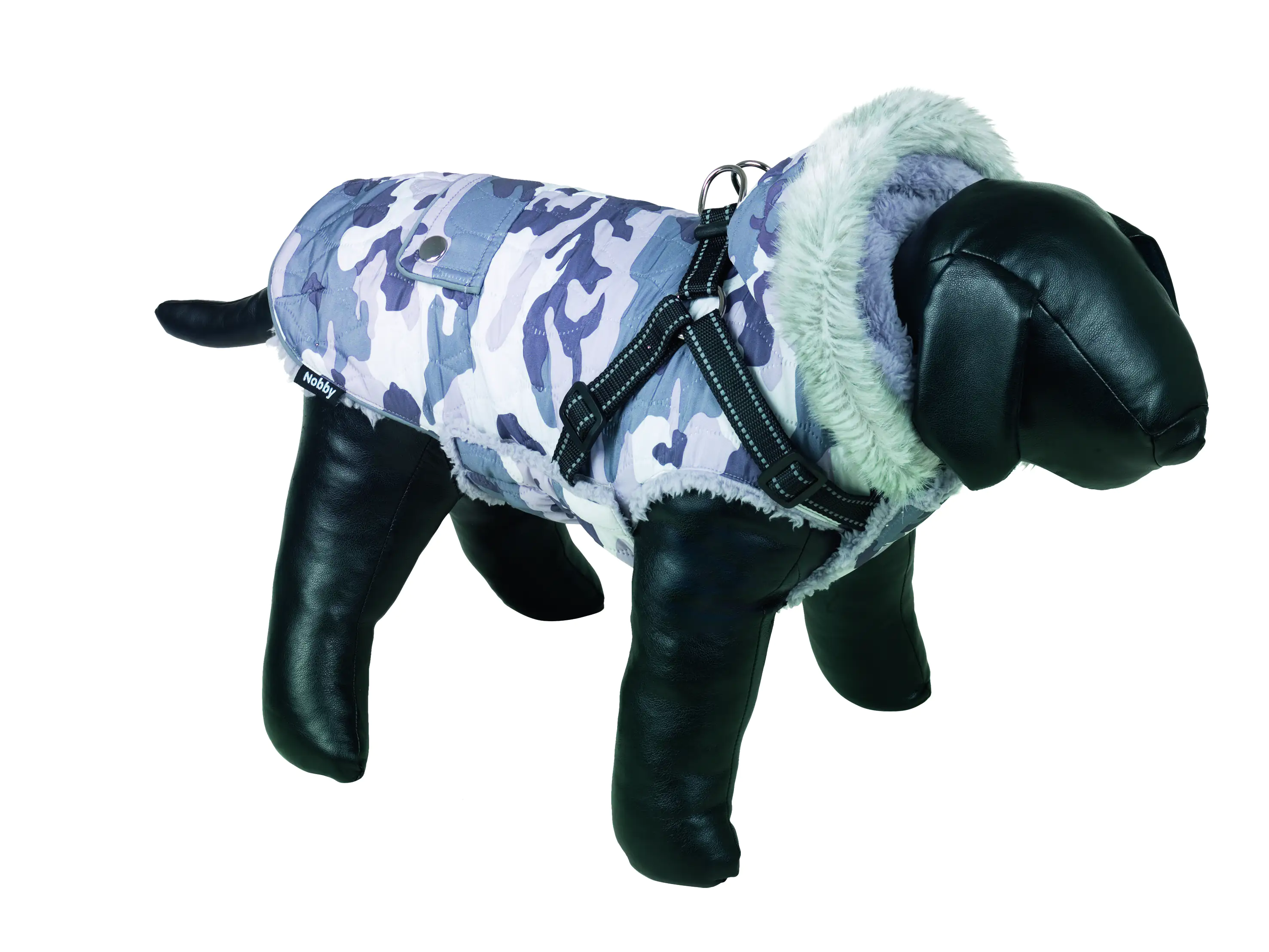 Nobby Hundemantel Polar 2 in 1 camouflage grau