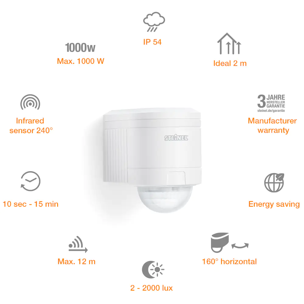 Steinel Infrarot Sensor IS 240 Duo weiß Steinel Infrarot Sensor IS 240 Duo weiß
