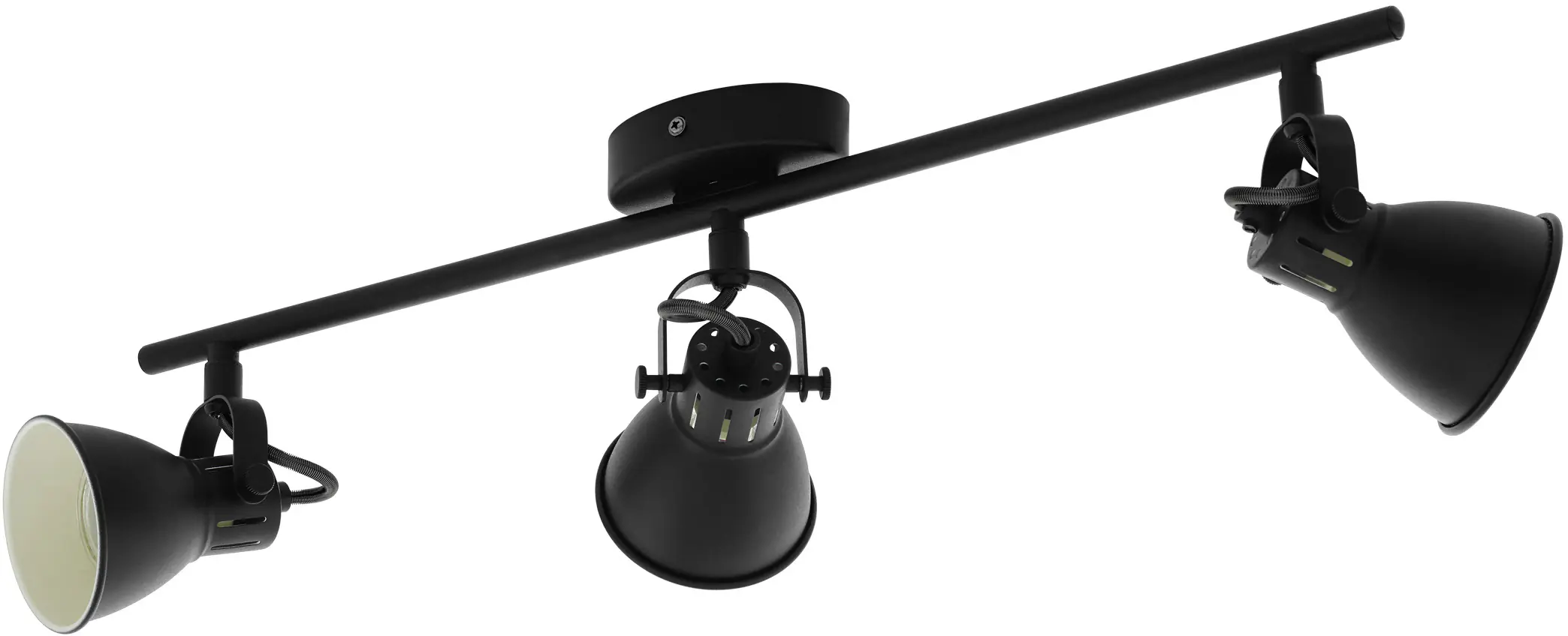 Eglo 3er Spot Seras 1 schwarz 59,5 x 6,5 cm GU10, warmweiß