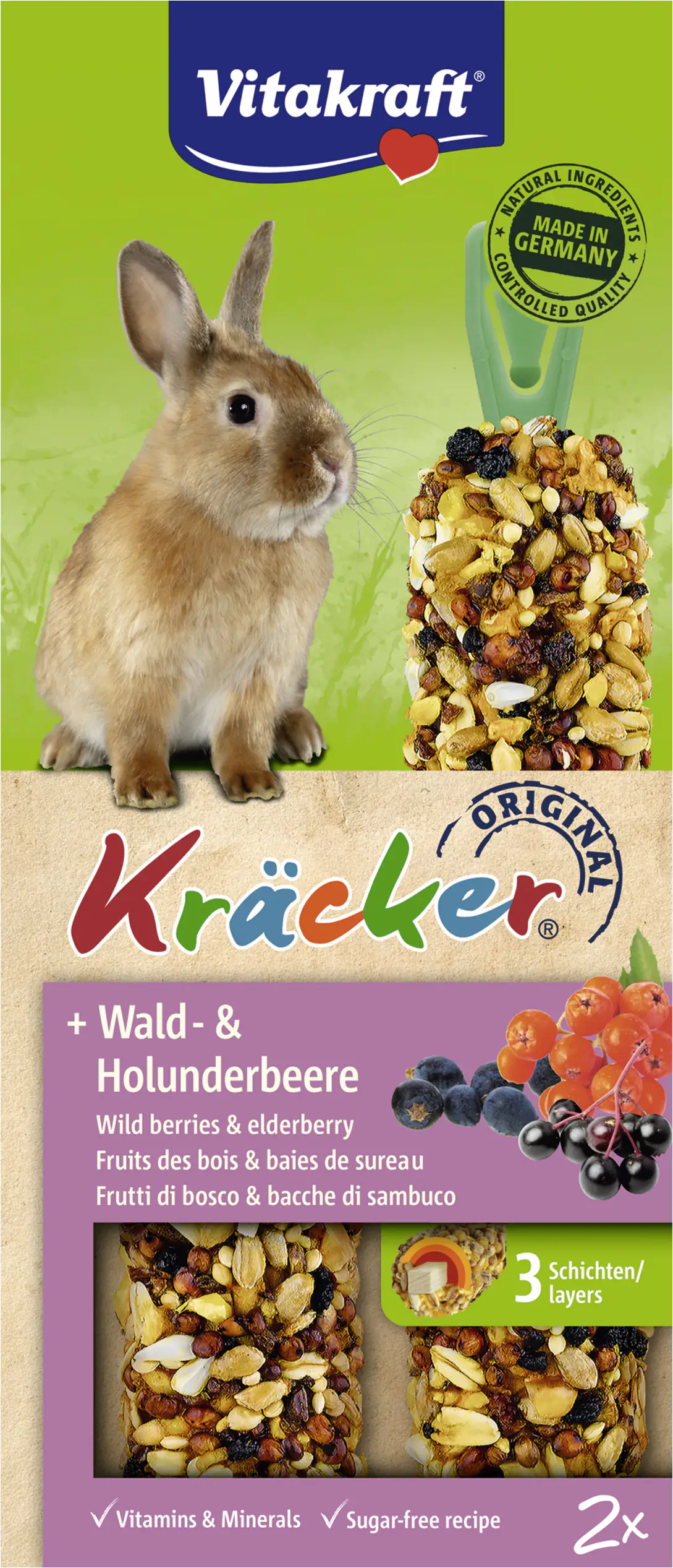 Vitakraft Kräcker® Wald- & Holunderbeere 2 Stück / 112 g