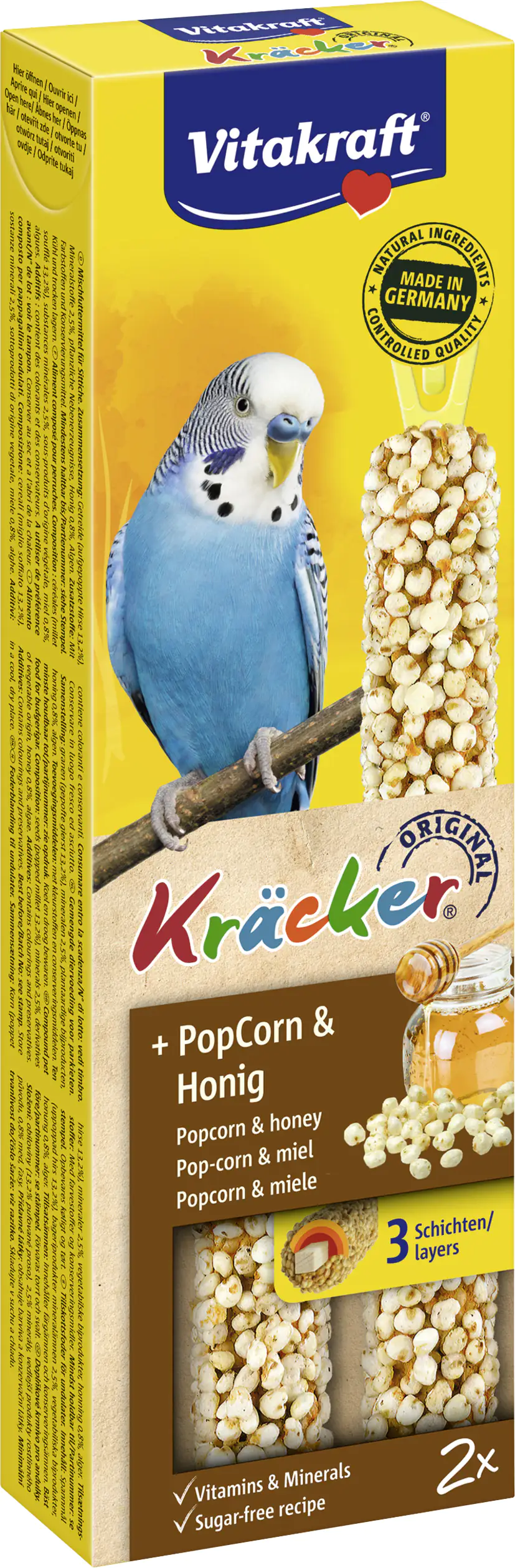 Vitakraft Kräcker® PopCorn & Honig 2 Stück / 45 g