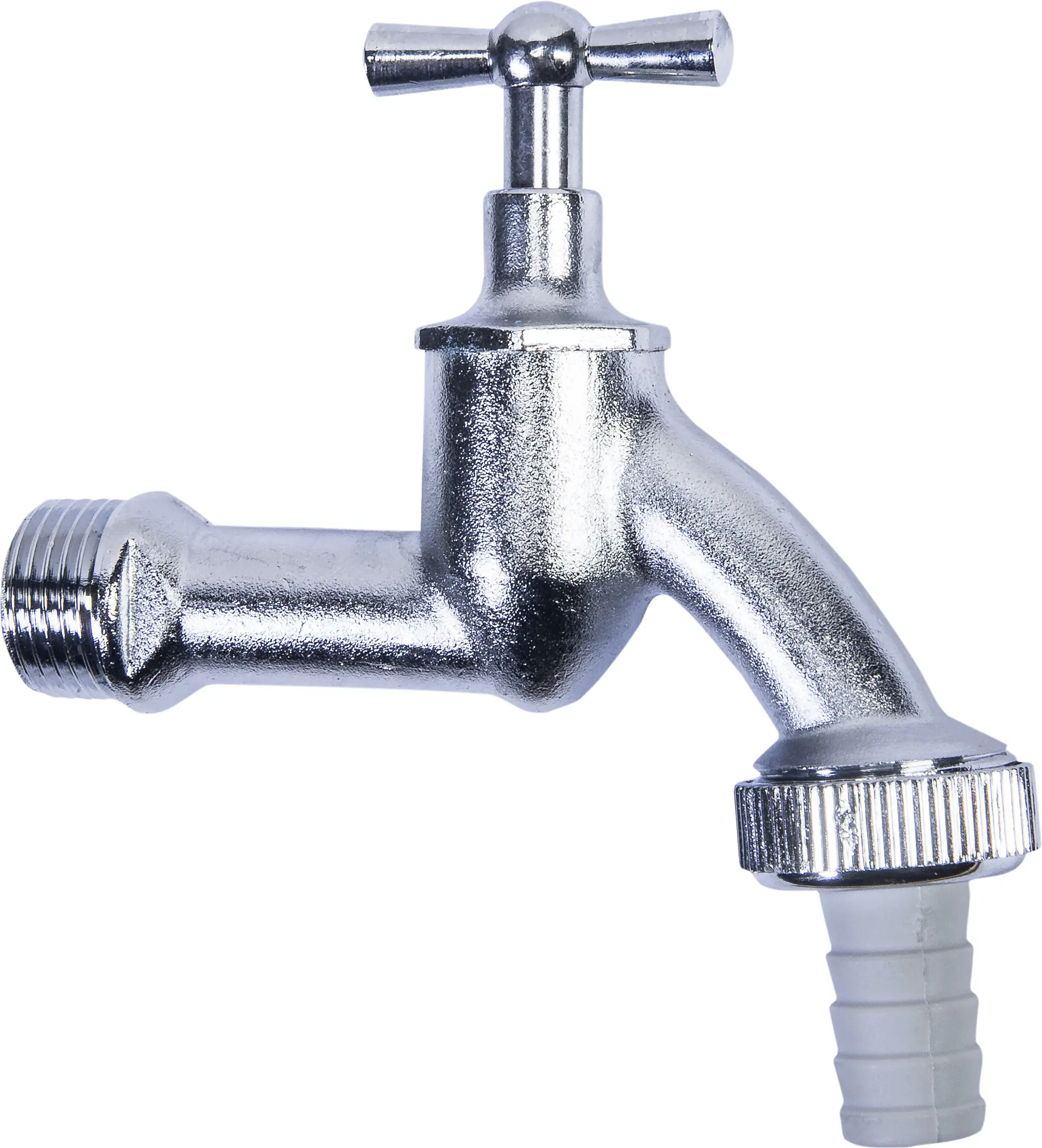 Cornat Auslaufventil Messing matt verchromt