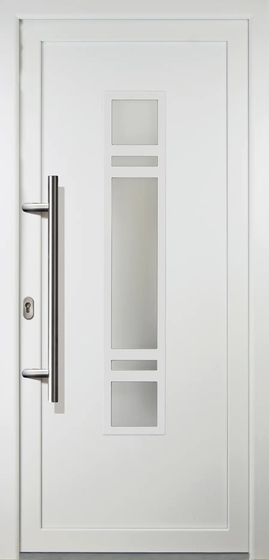 Meeth Haustür Signum Aluminium Modell 83 98 x 208 cm, DIN links, weiß