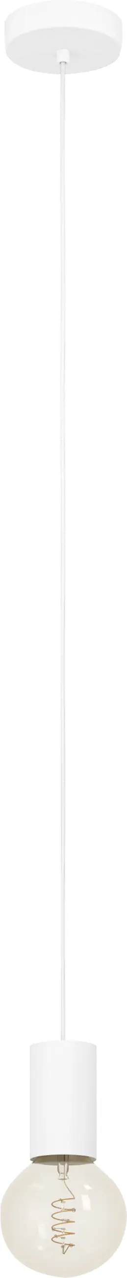 Eglo Hängeleuchte Pozueta 1 weiß 6,5 x 110 cm E27