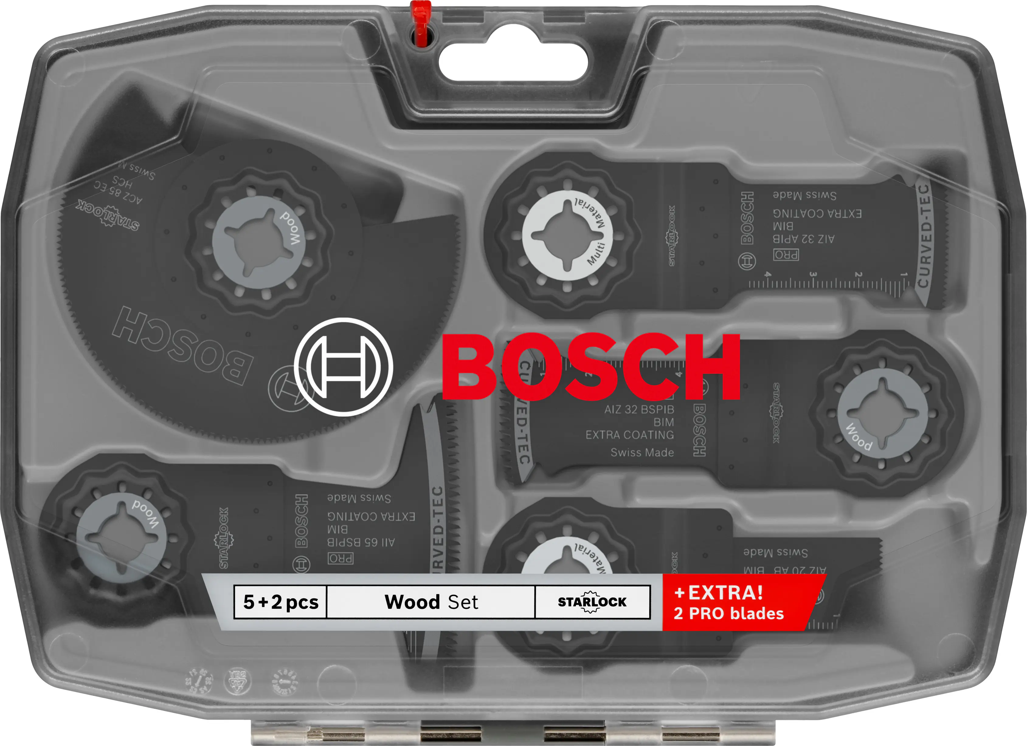 Bosch Sägeblatt-Set für Multifunktionswerkzeuge Starlock Holz 7-tlg.