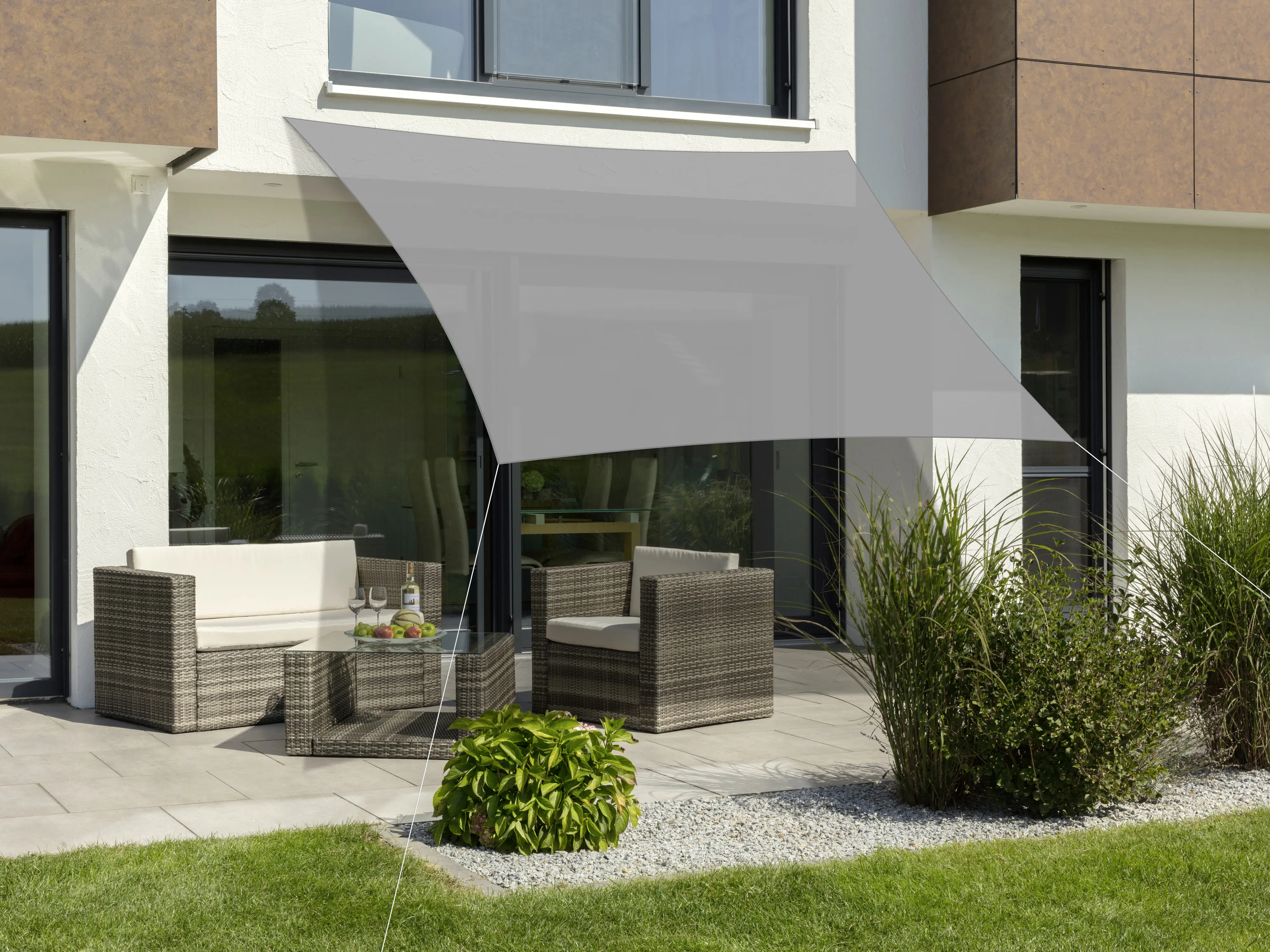 Schneider Sonnensegel Teneriffa silbergrau 360 x 360 cm