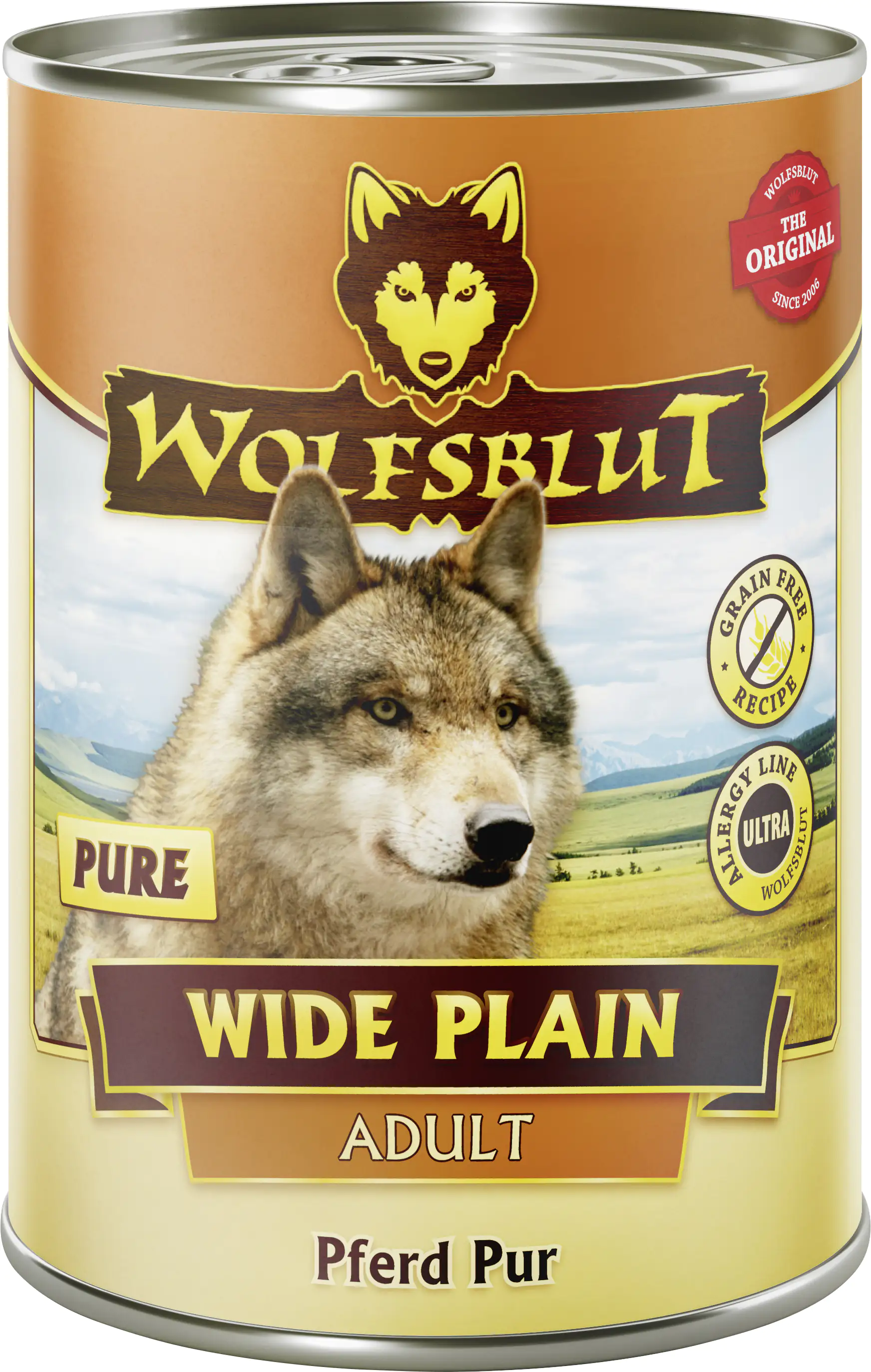 Wolfsblut Wide Plain Pure Adult Nassfutter - Pferd 395 g Adult