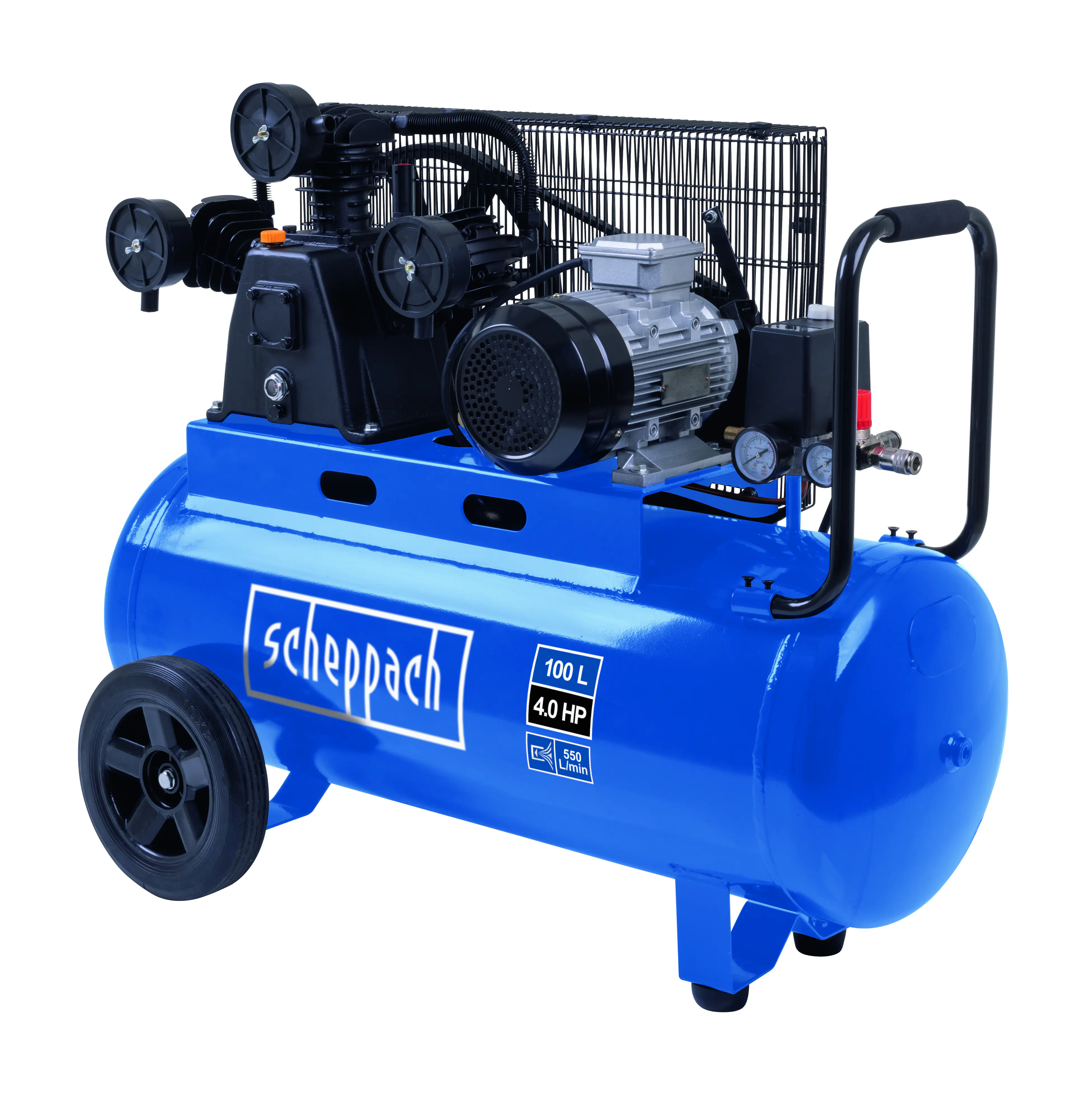 Scheppach Riemenantrieb Kompressor HC550TC 400 V 100 l 10 bar 3000 W 4 PS ölgeschmiert