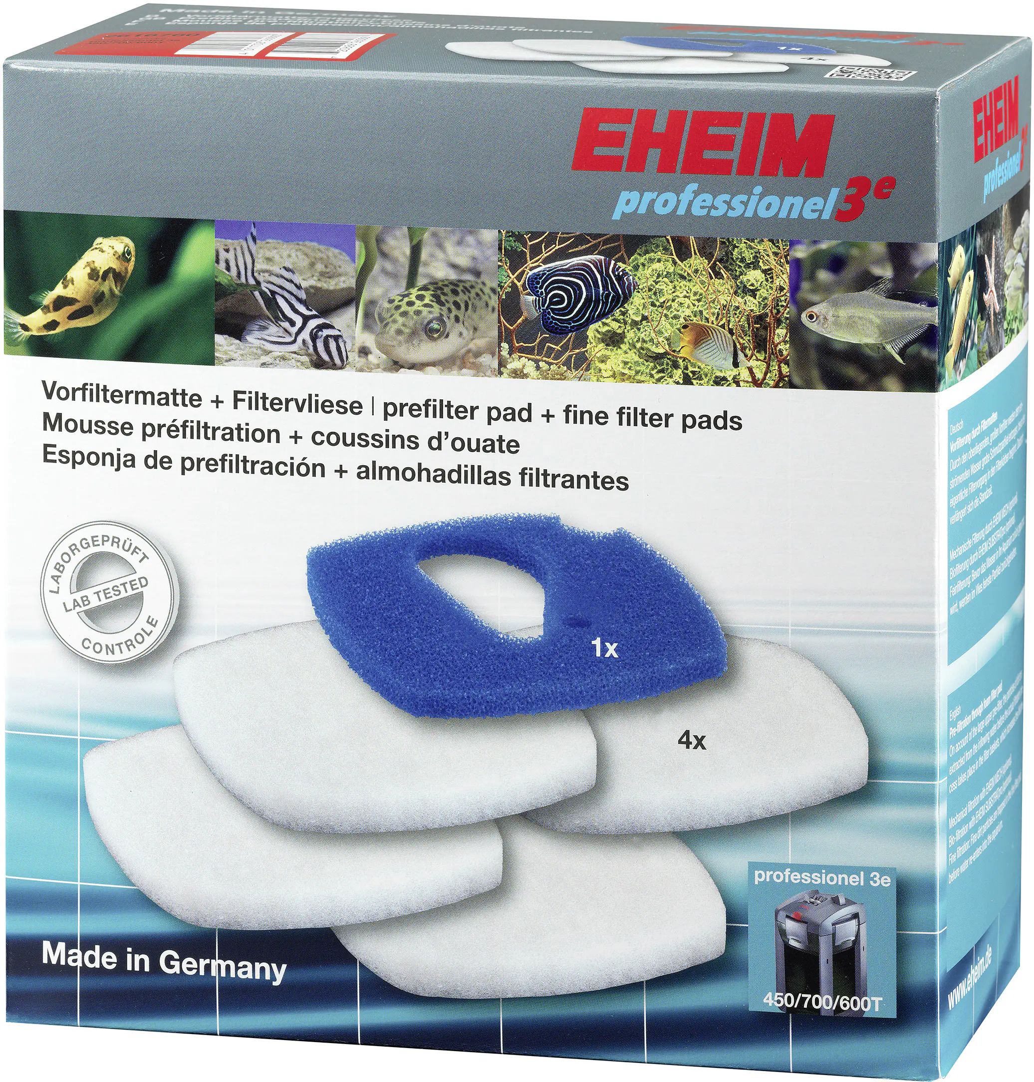 Eheim Set Filtervlies und -matte für Professionel 3e 450/700/600T
