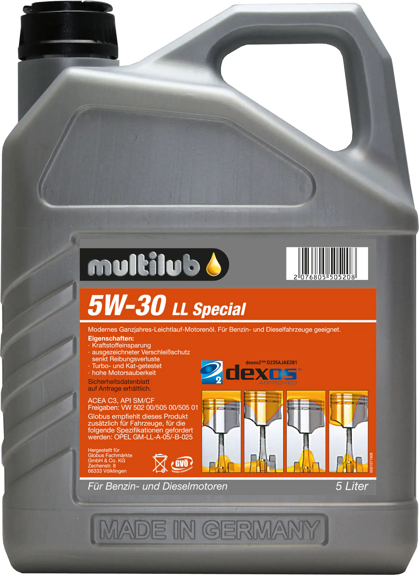 Multilub Motoröl 5W-30LL Special 5L Multilub Motoröl 5W-30LL Special 5L