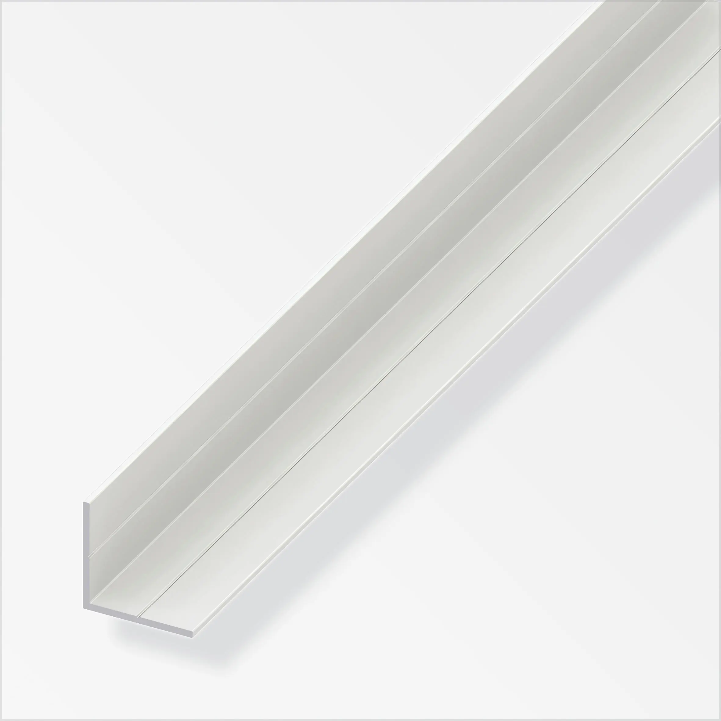 alfer Winkel 1 m, 11.5 x 11.5 mm PVC (Kunststoff) glatt weiss