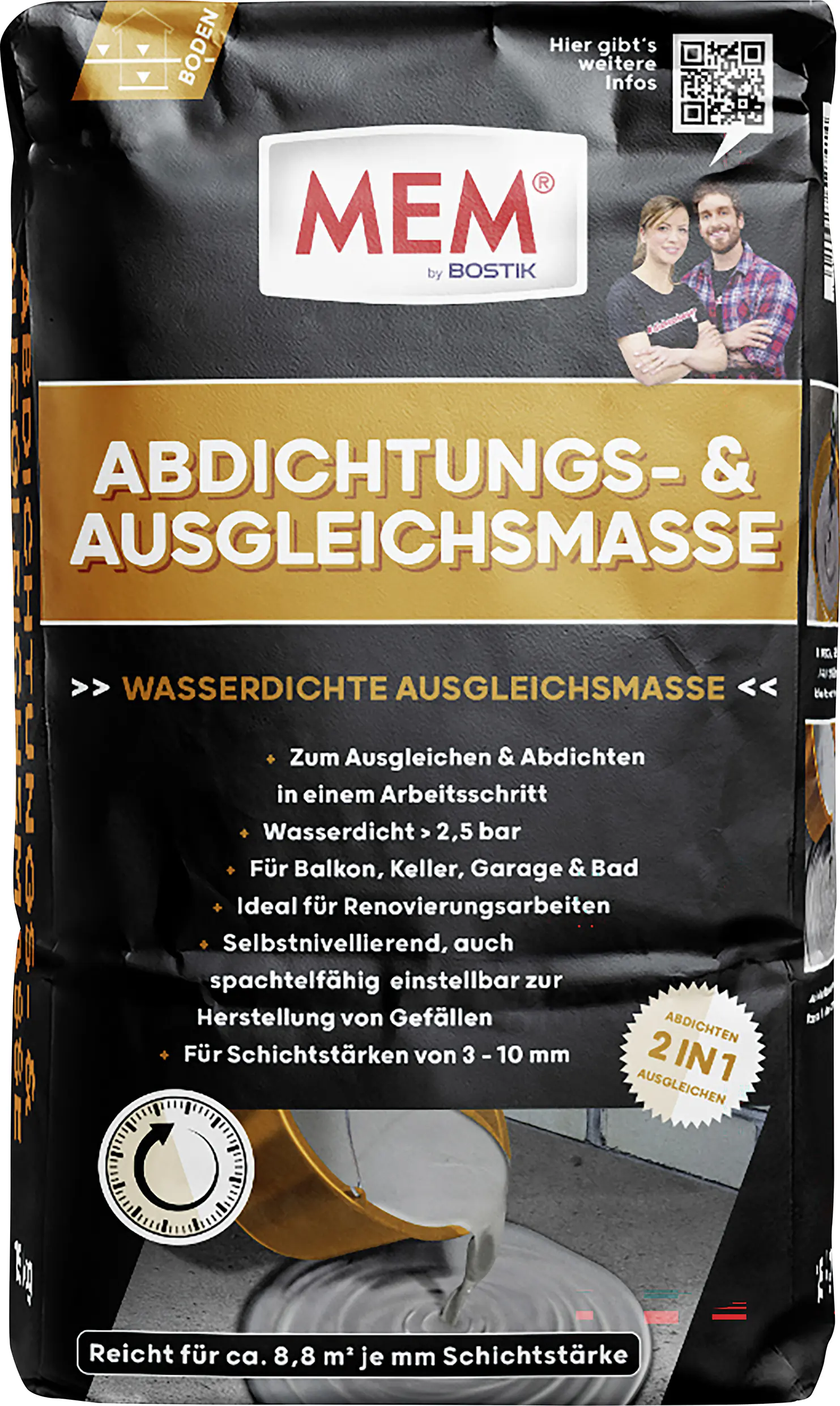 MEM Abdichtungs- & Ausgleichmasse 15 kg