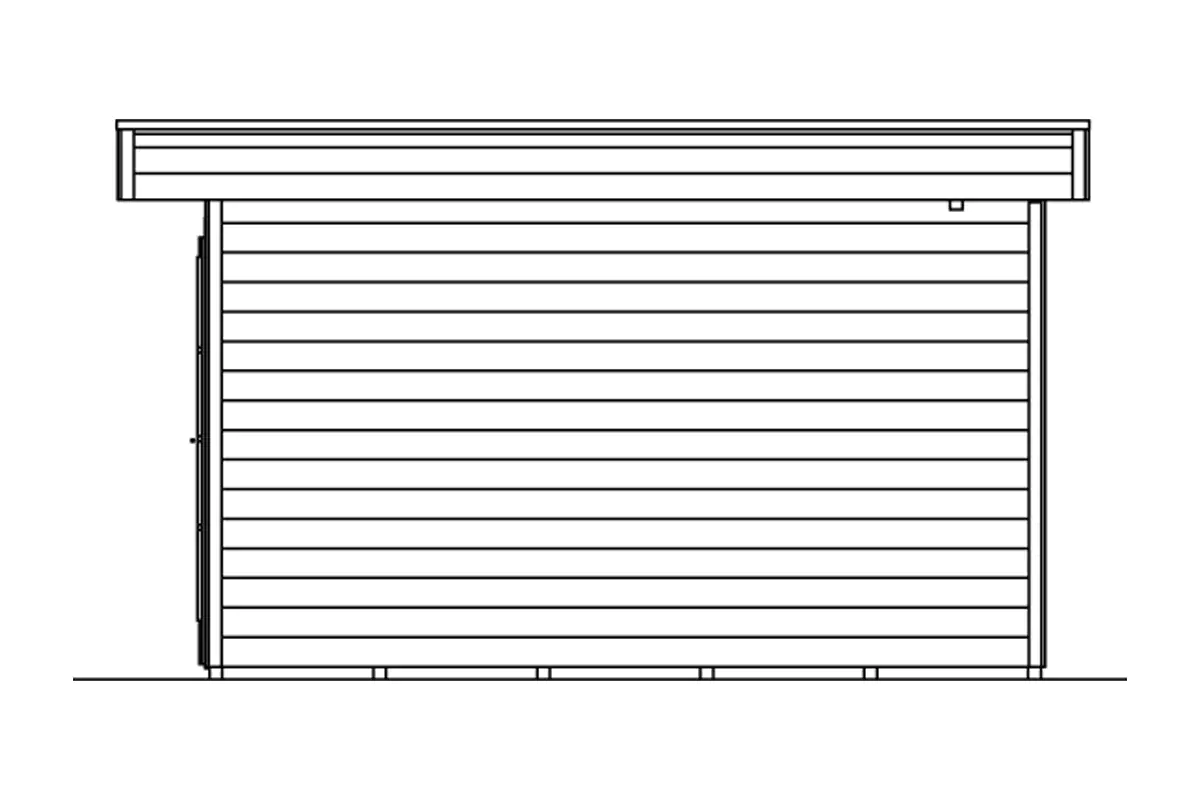 4018211603527_6 SKAN HOLZ Gartenhaus Breda 380 x 380 cm natur mit Fußboden