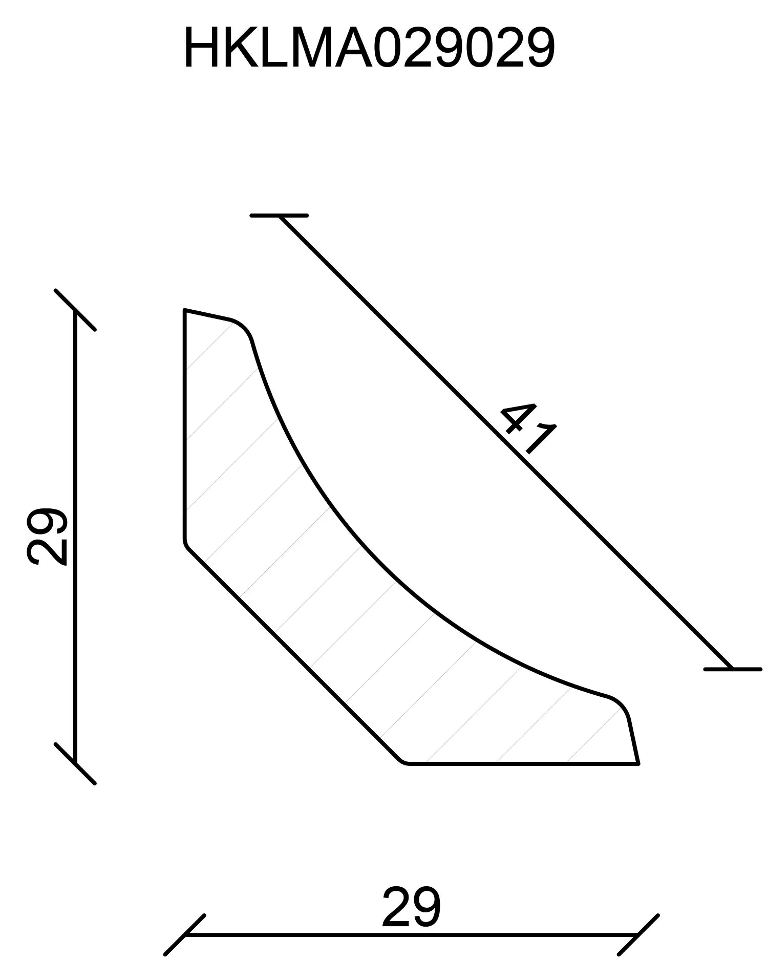 FN Neuhofer Hohlkehlleiste 240 cm 29 x 29 mm