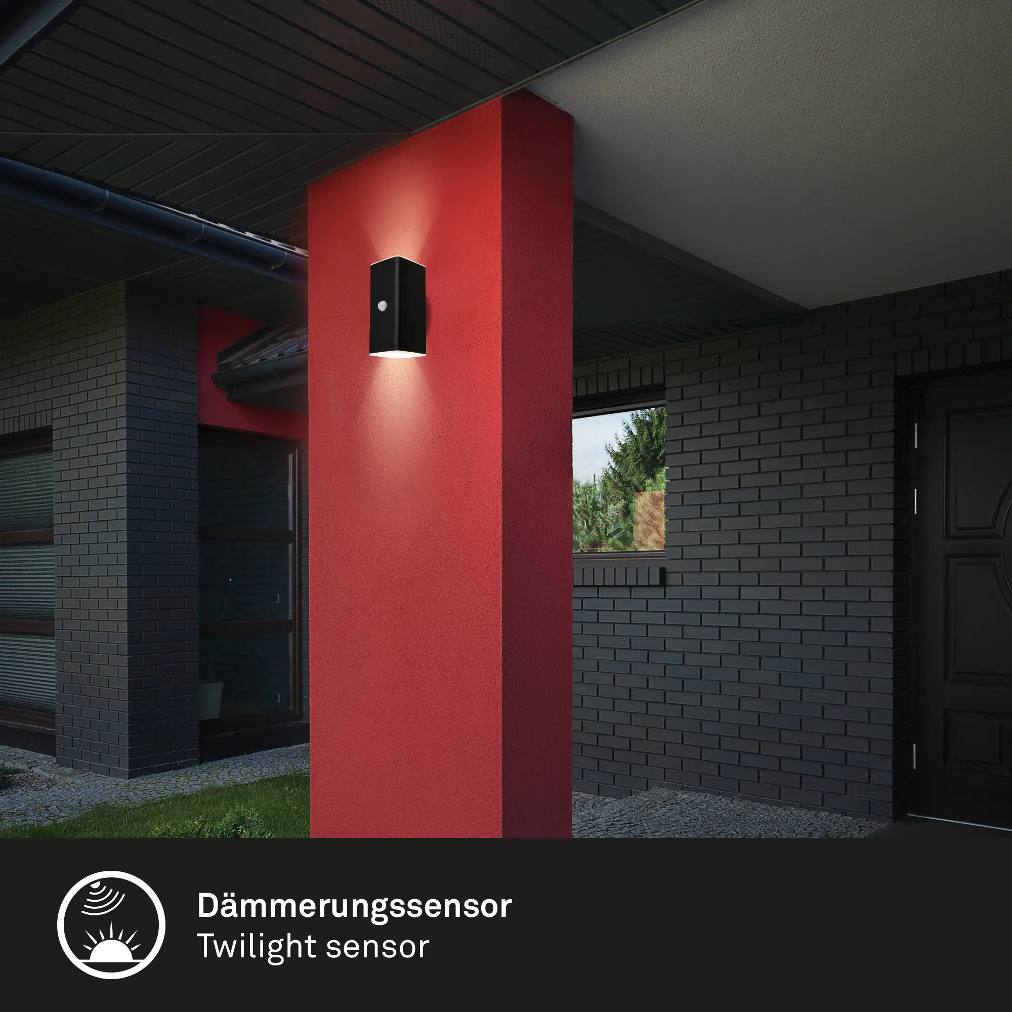 Briloner LED Akku-Außenwandleuchte Kona Akku 6W schwarz Bewegungssensor Briloner LED Akku-Außenwandleuchte Kona Akku 6W schwarz Bewegungssensor