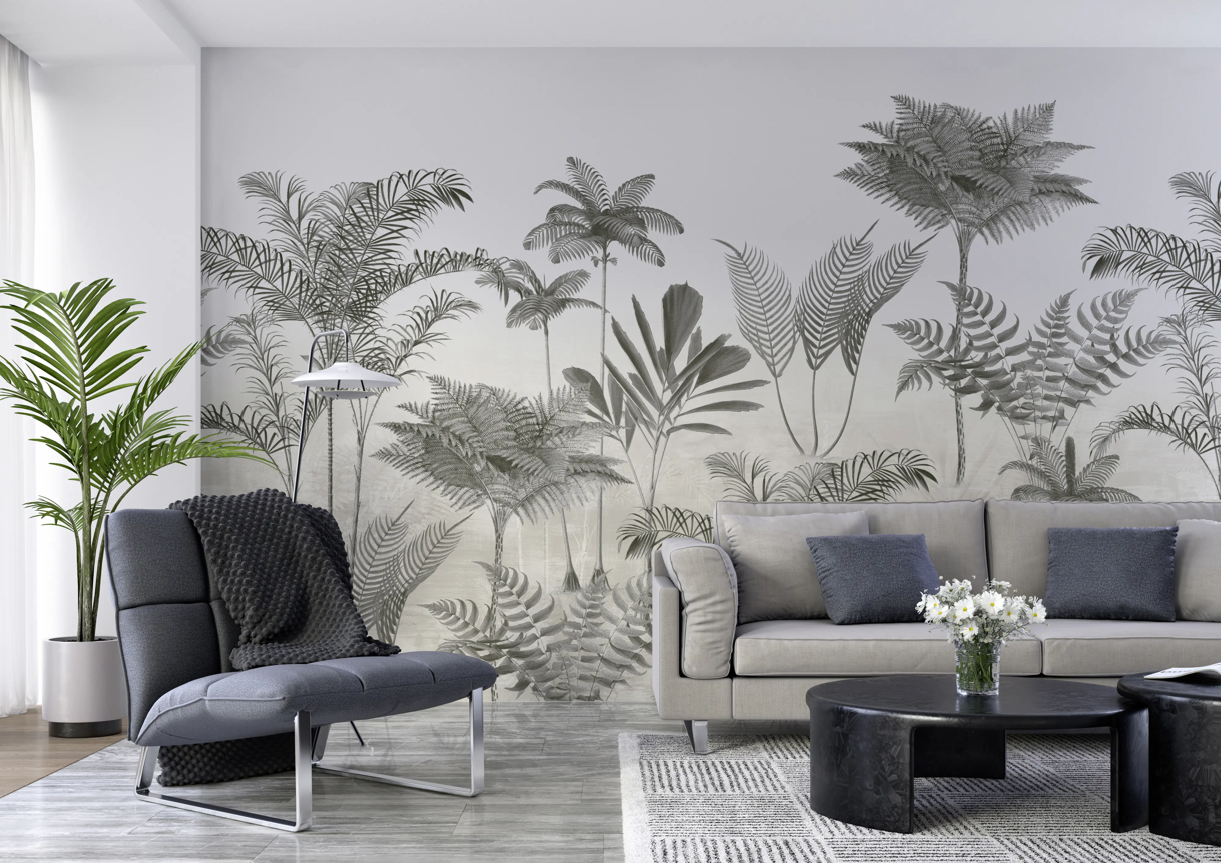 Rasch Vlies Fototapete 556193 Grau-Mittelgrau Muster & Motive 3 m x 4,24 m