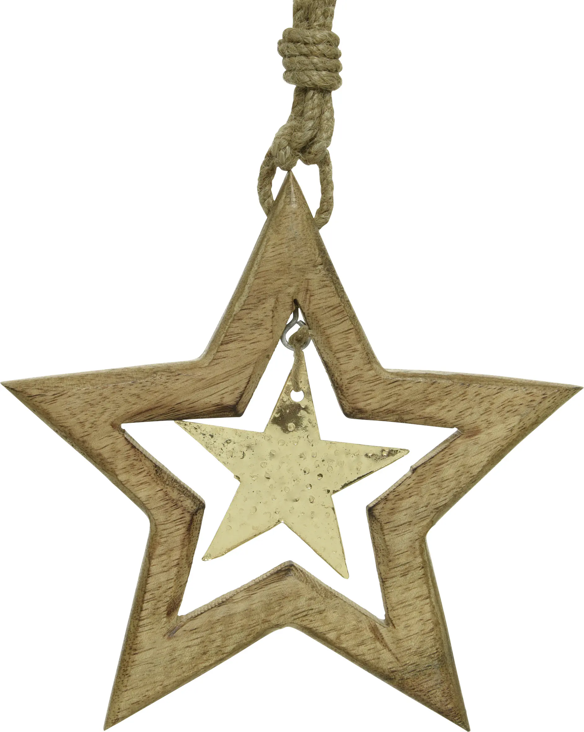 Kaemingk Stern aus Mangoholz 1,5 x 16 x 16,5 cm