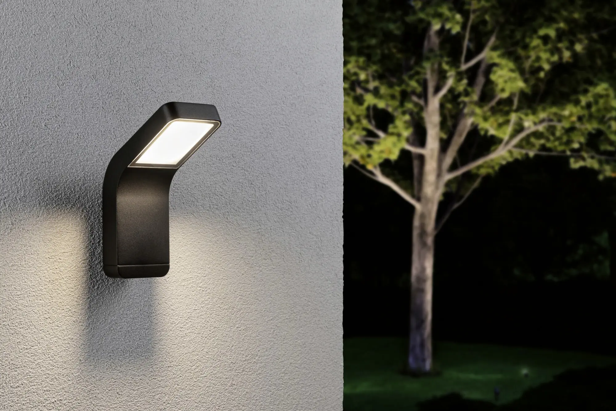 Paulmann LED Außen-Wandleuchte Kulma anthrazit 23 x 9 cm warmweiß