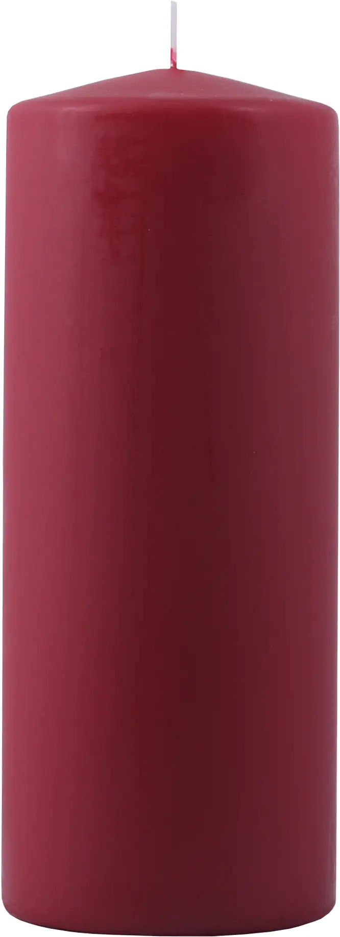 Diana Candles Stumpenkerze rubinrot Höhe 20 cm, Ø 7,8 cm