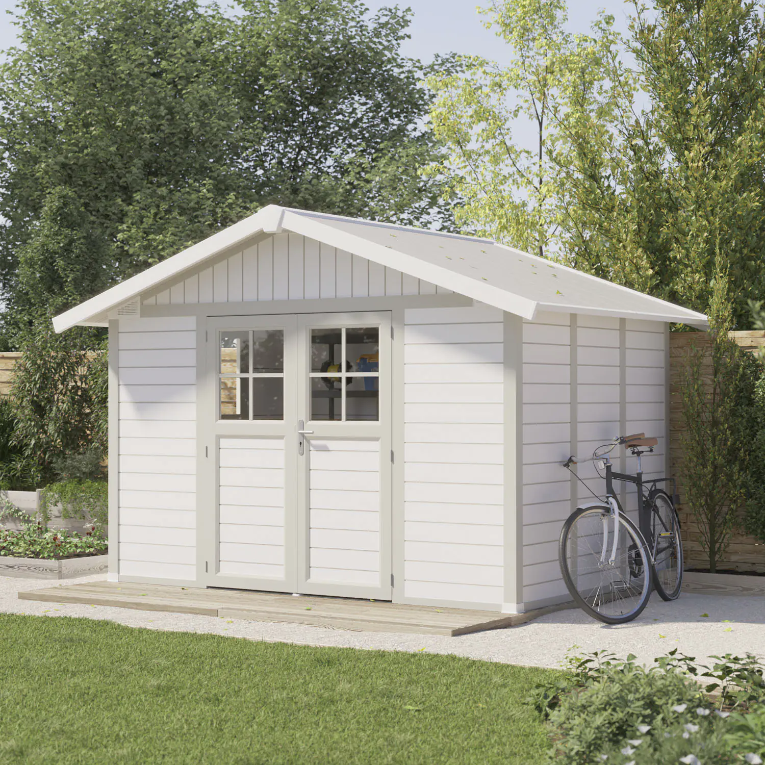 Grosfillex Gartenhaus Deco H 7,5 370 x 298 cm (inkl. Dachüberstand)