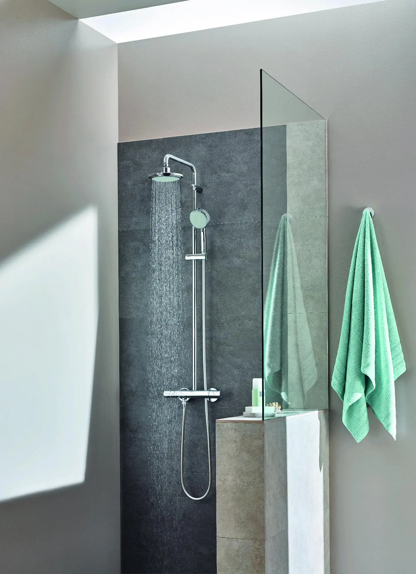 Grohe Duschsystem Tempesta C 160 verchromt, mit Thermostat