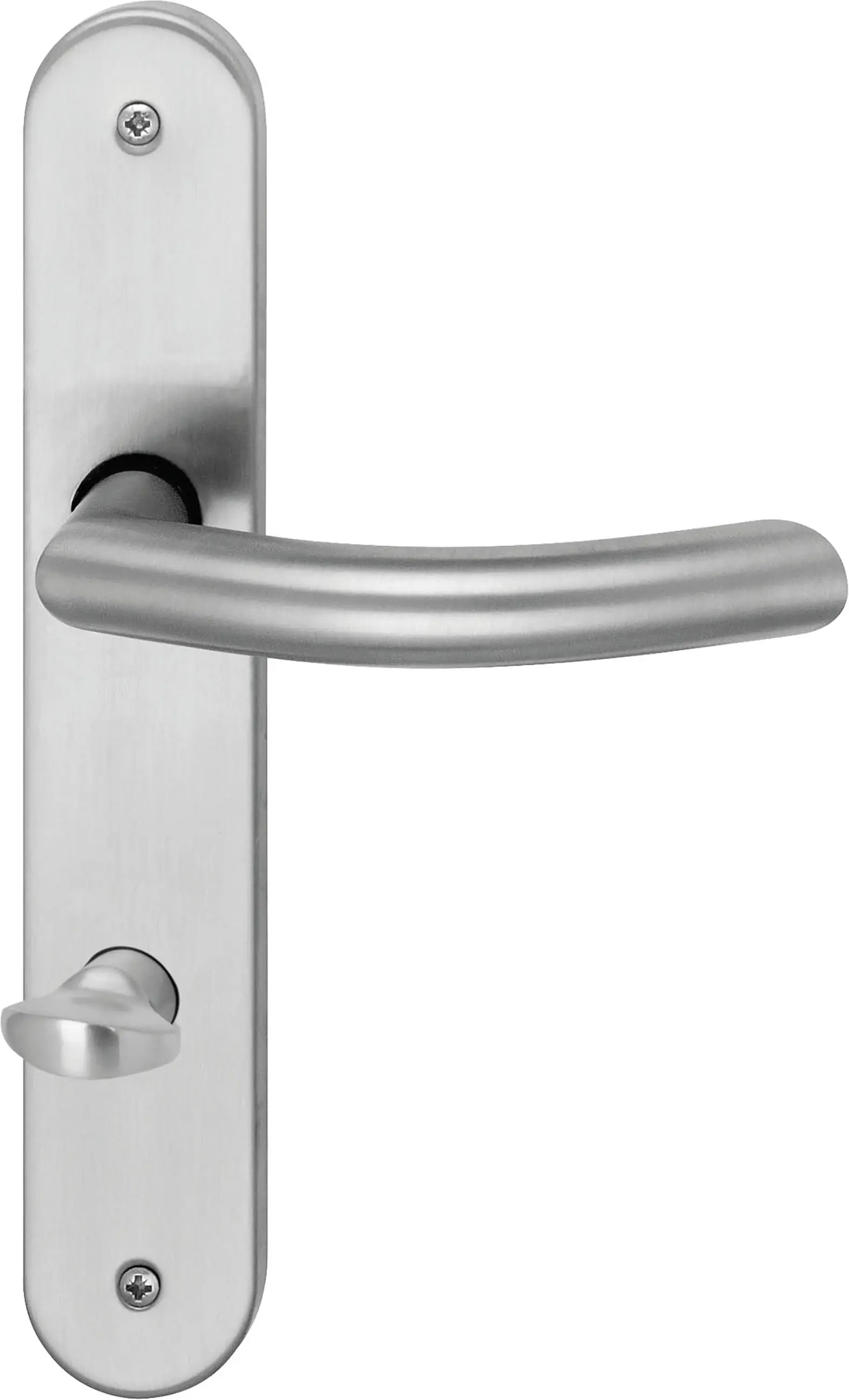 Südmetall WC-Türgriff-Garnitur Langschild Jillian Edelstahl satiniert silber 235 x 40 mm