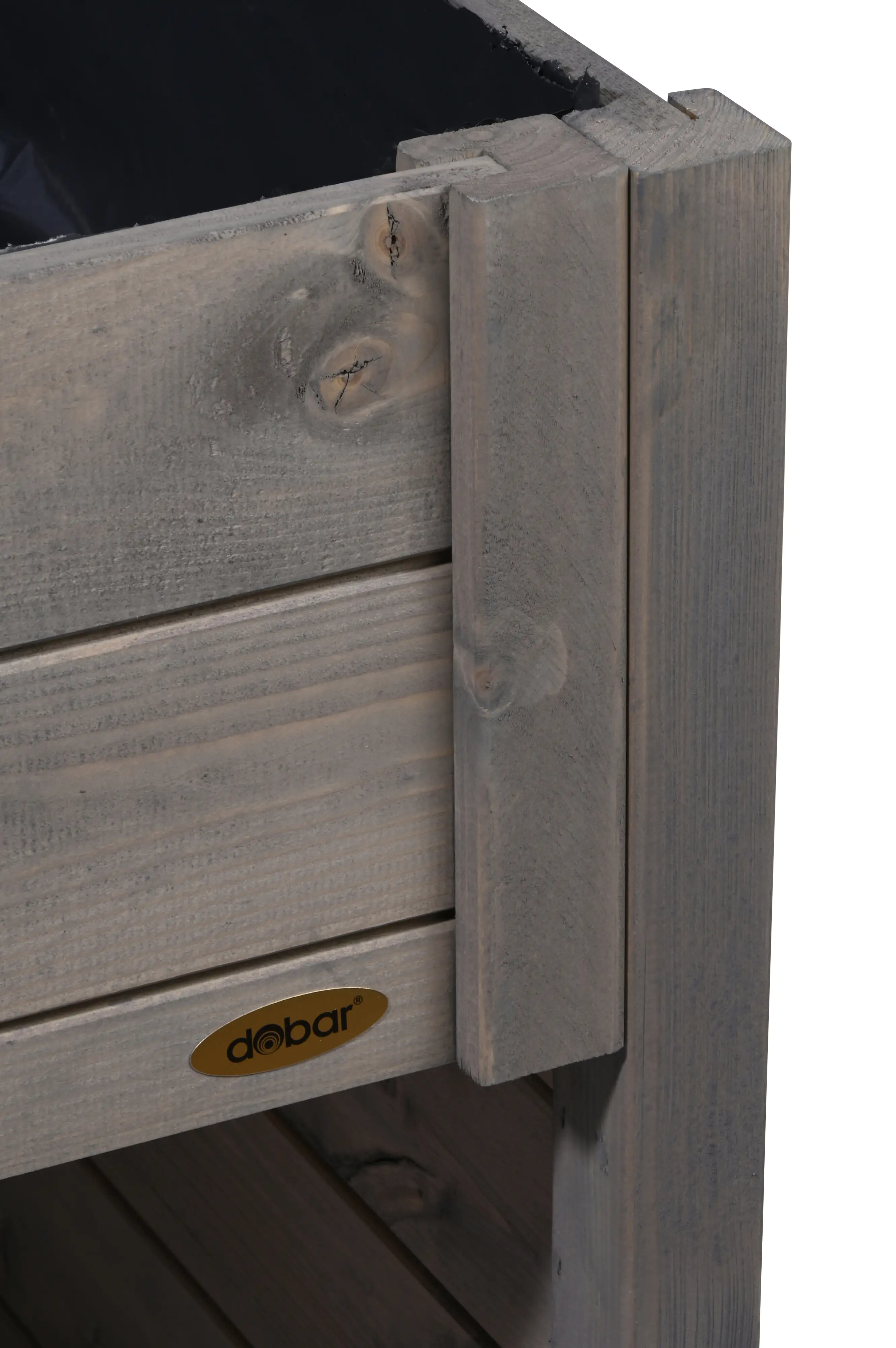 Dobar Mähroboter-Garage mit Pflanzkasten grau 79 x 73 x 56 cm